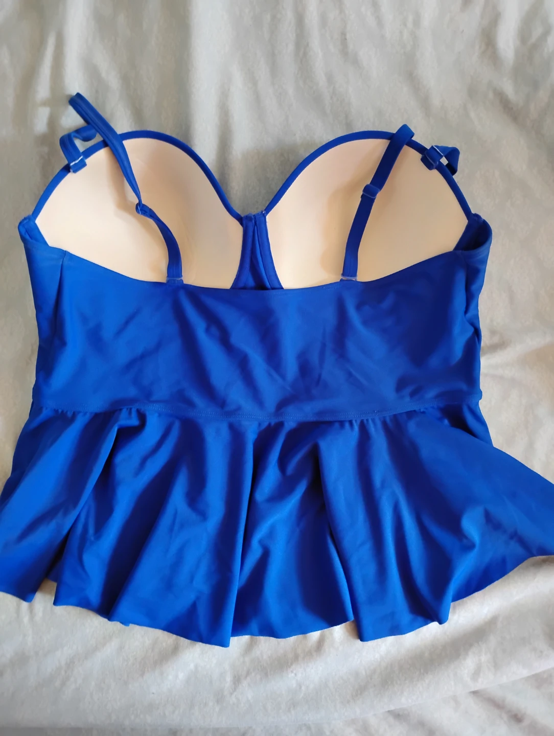 Forever 21+ Blue Peplum Swim Top - photo 2