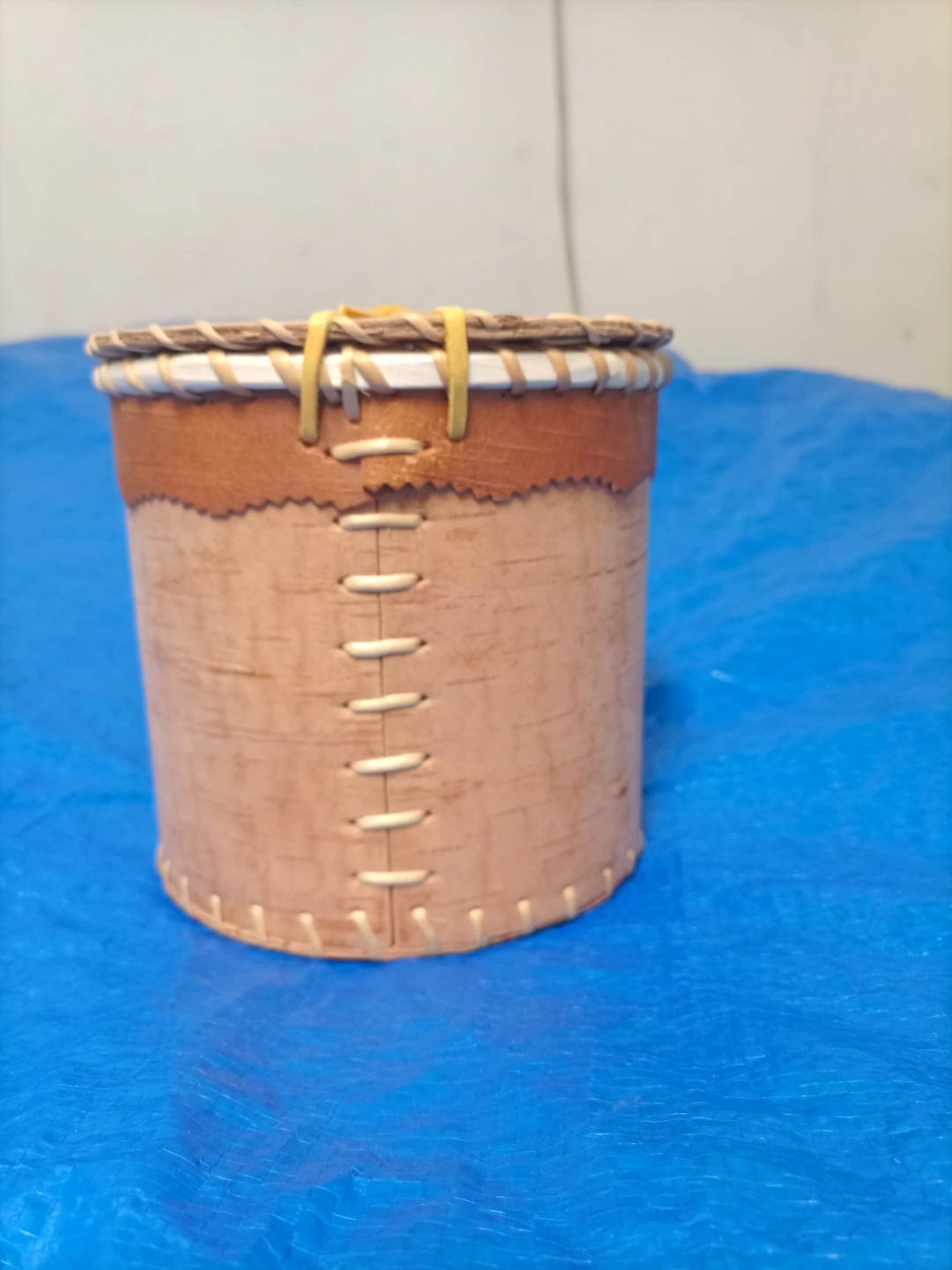 Indigenous Handmade Birch Bark Box with Loon Design - photo 2