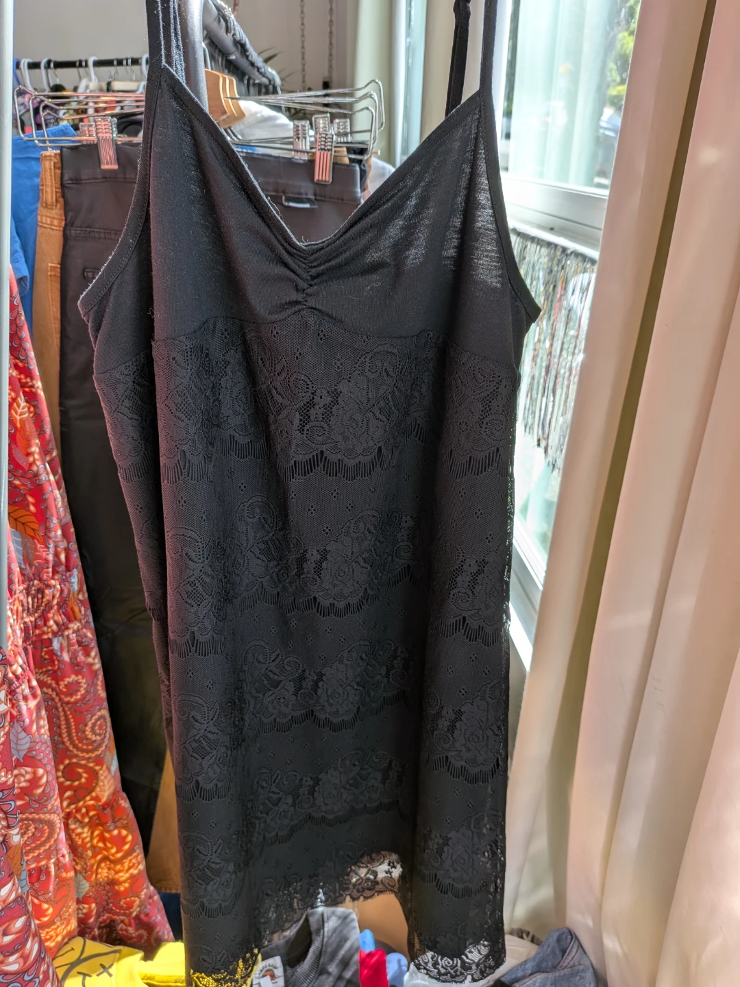 Black Lace Cami Dress