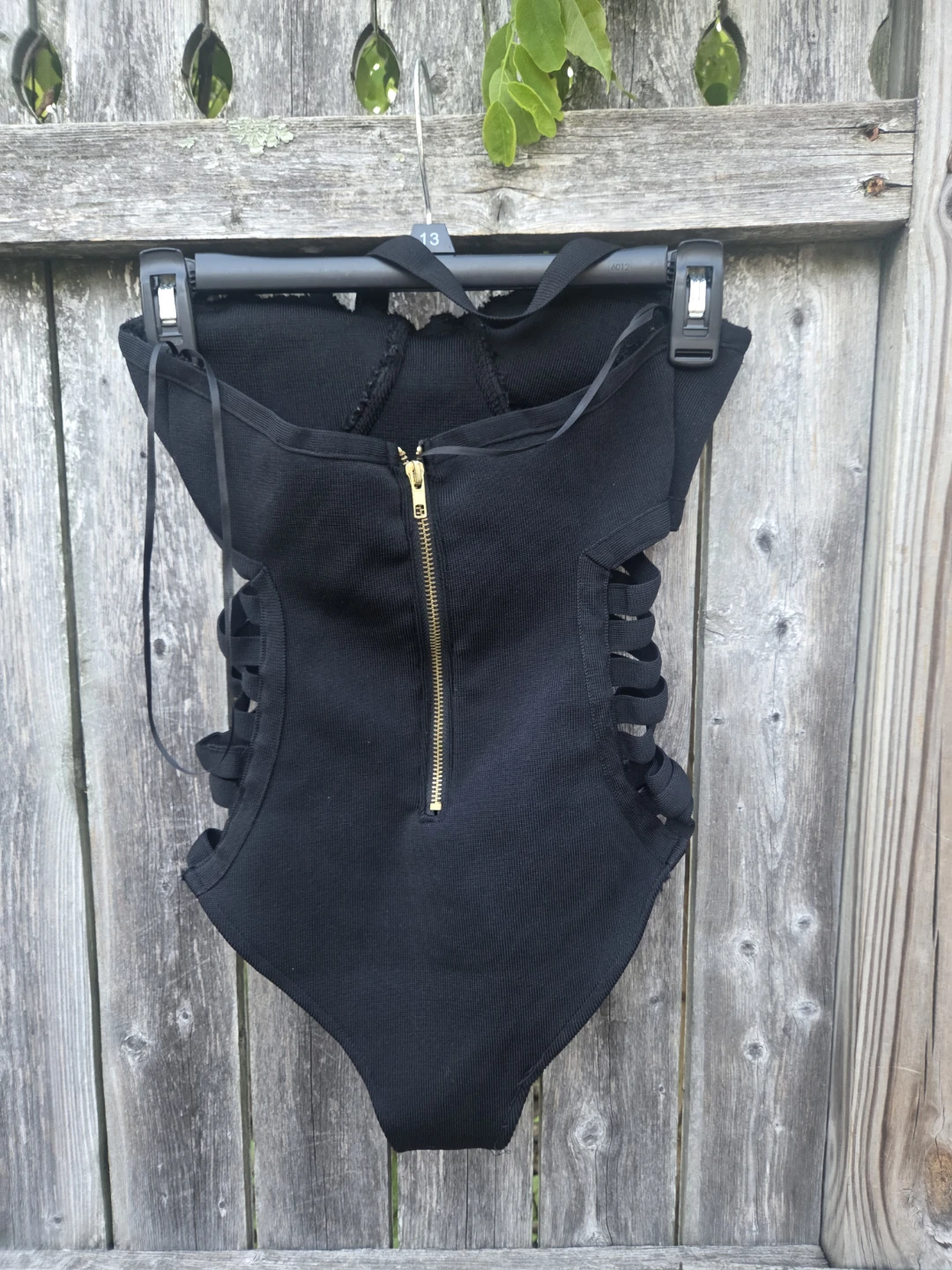 Fashion Nova Black Cut-Out One-Piece bodysuit - photo 2