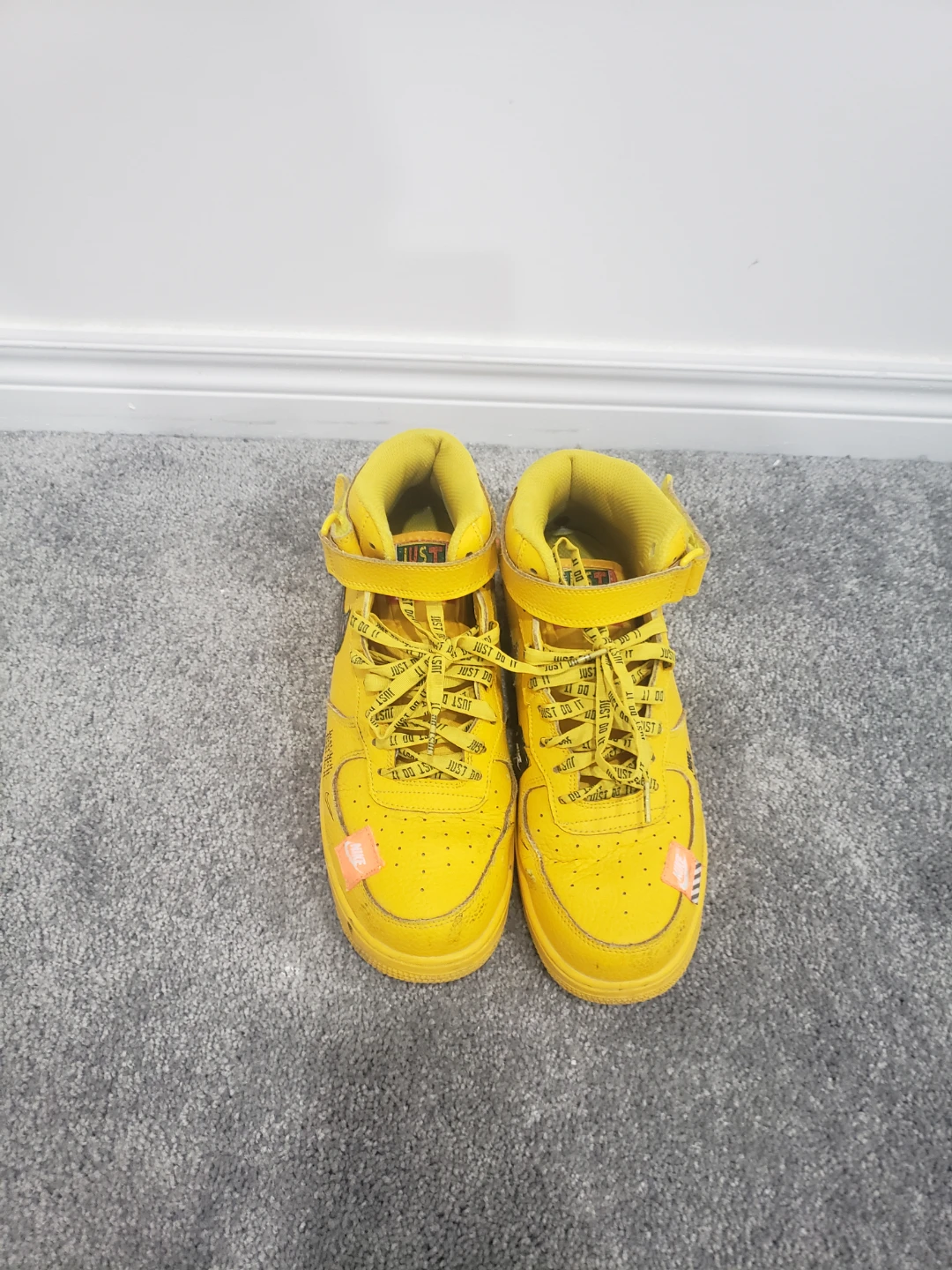 Nike Air Force 1 Mid 'Just Do It' Yellow - photo 3