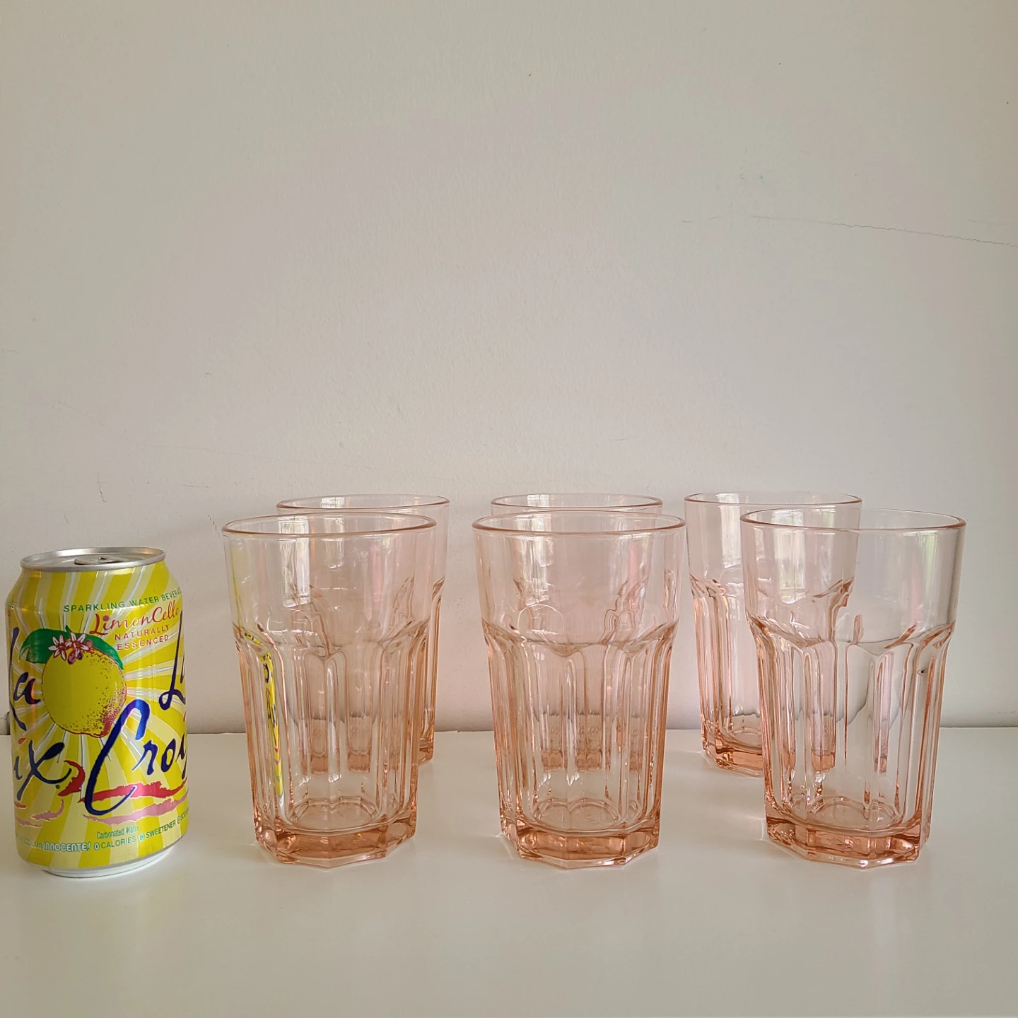 IKEA Pink Tumbler Glasses - Set of 6