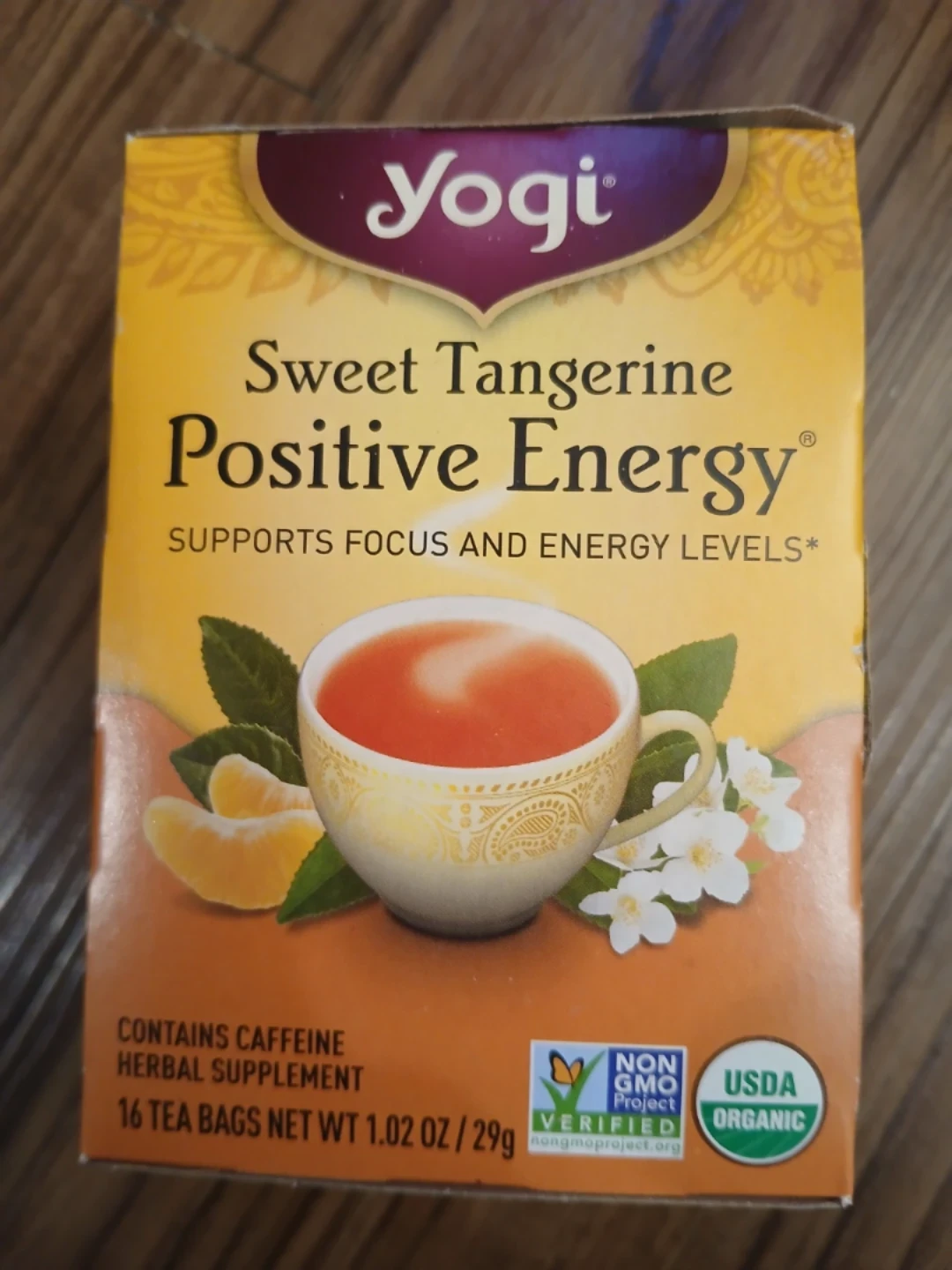 Yogi Sweet Tangerine Positive Energy Herbal Tea Bags
