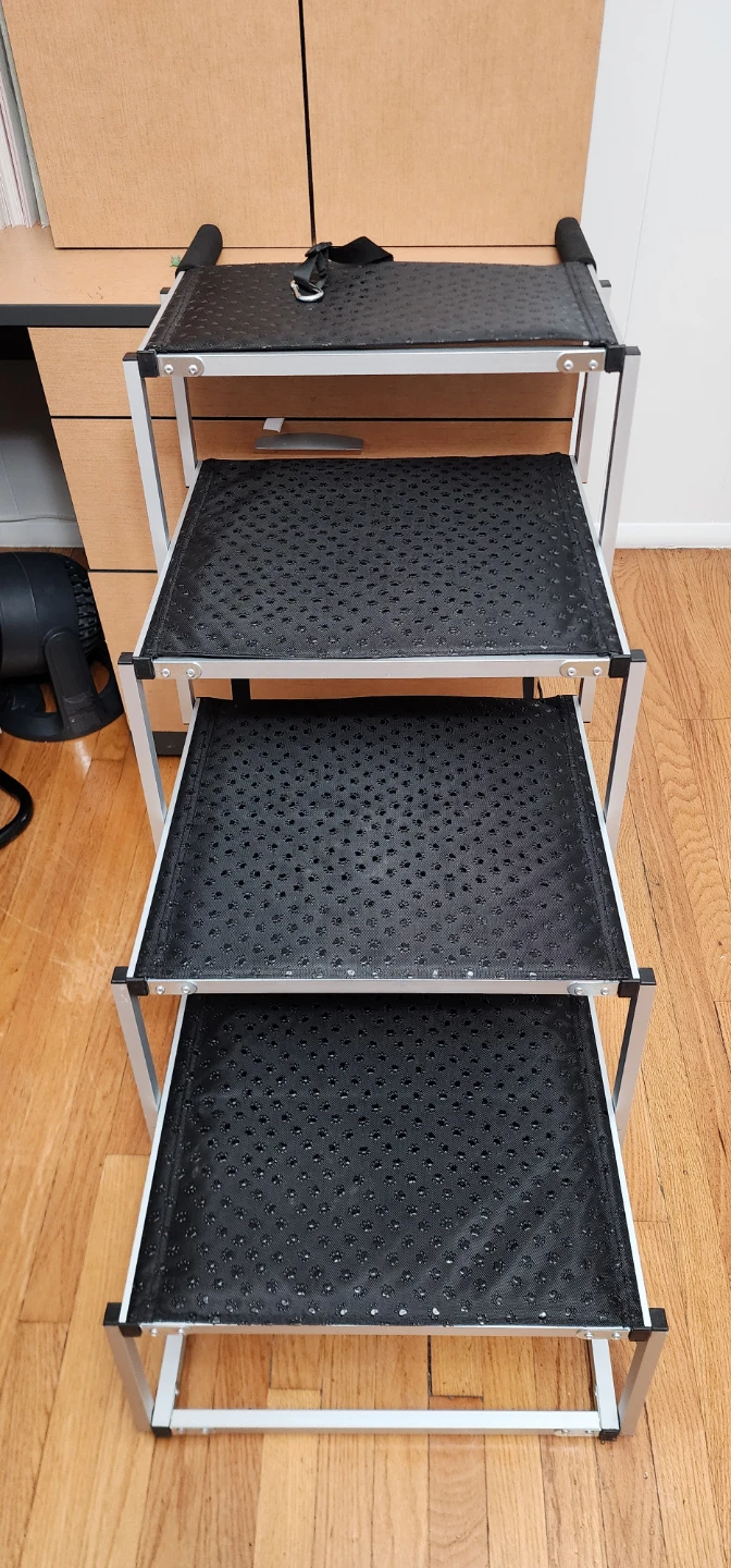 5-Step Folding Pet Stairs for Dogs and Cats