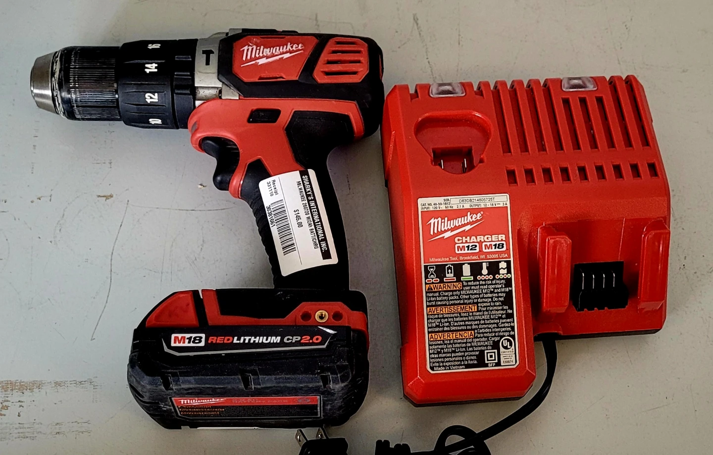 M18 Milwaukee 1/2" Hammer Drill Kit 2607-20 (30381661)