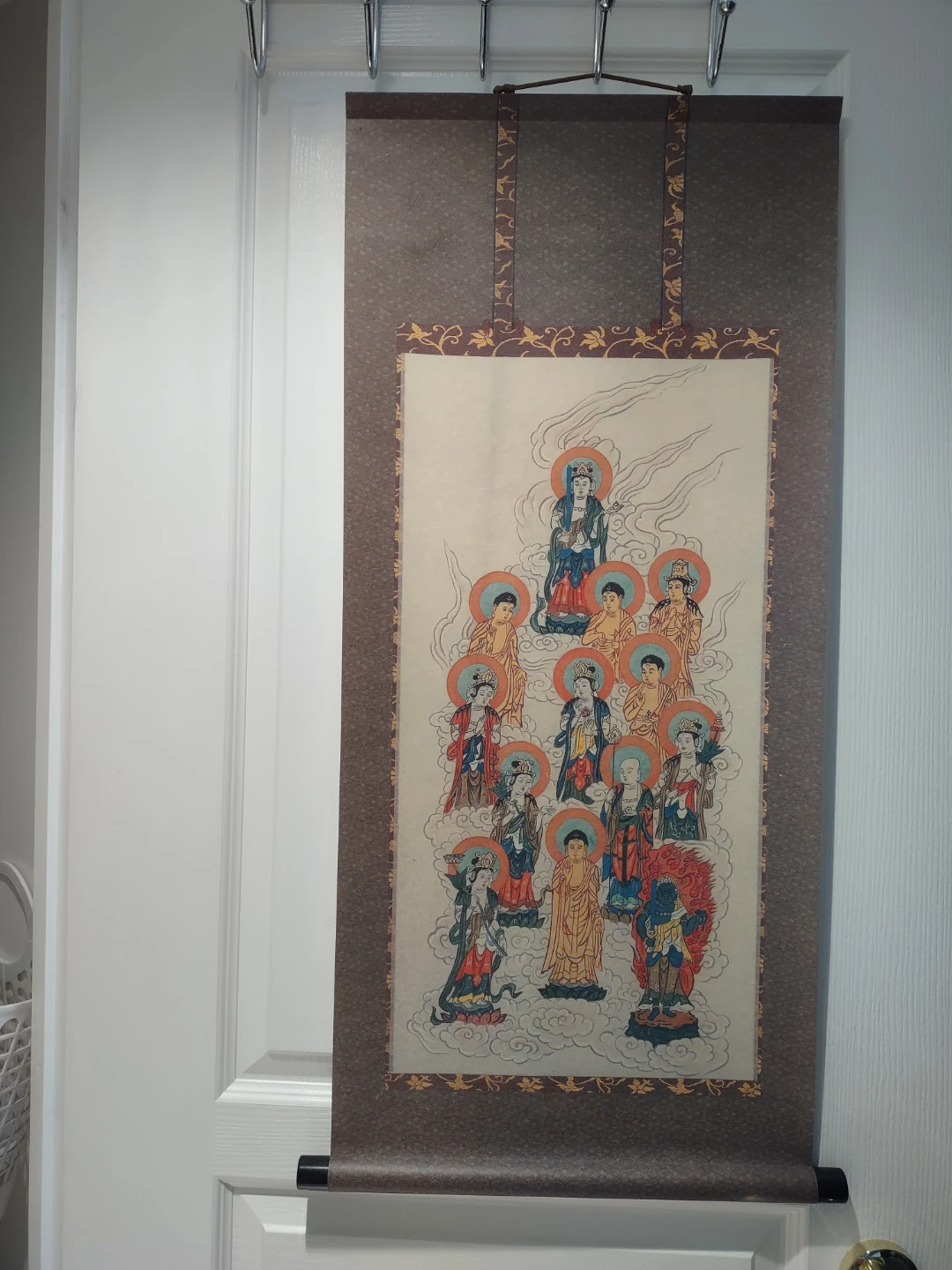 Buddhist Scroll Painting Wall Art