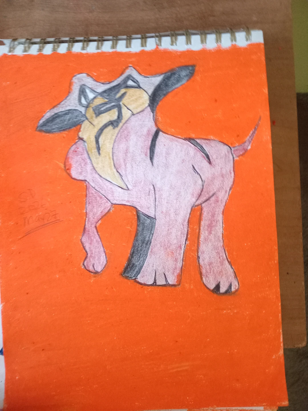 Interesting Brown Dog with Custom Artist Sherwin