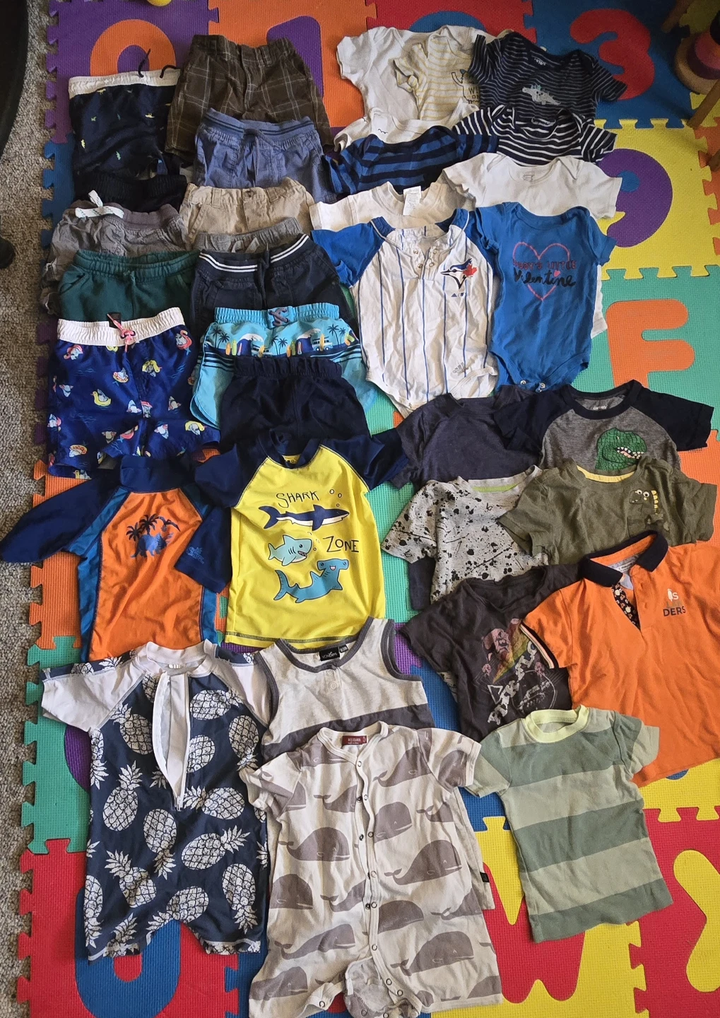 Mixed Boys' Clothing Bundle - Tops, Shorts, and Sleepwear - photo 2