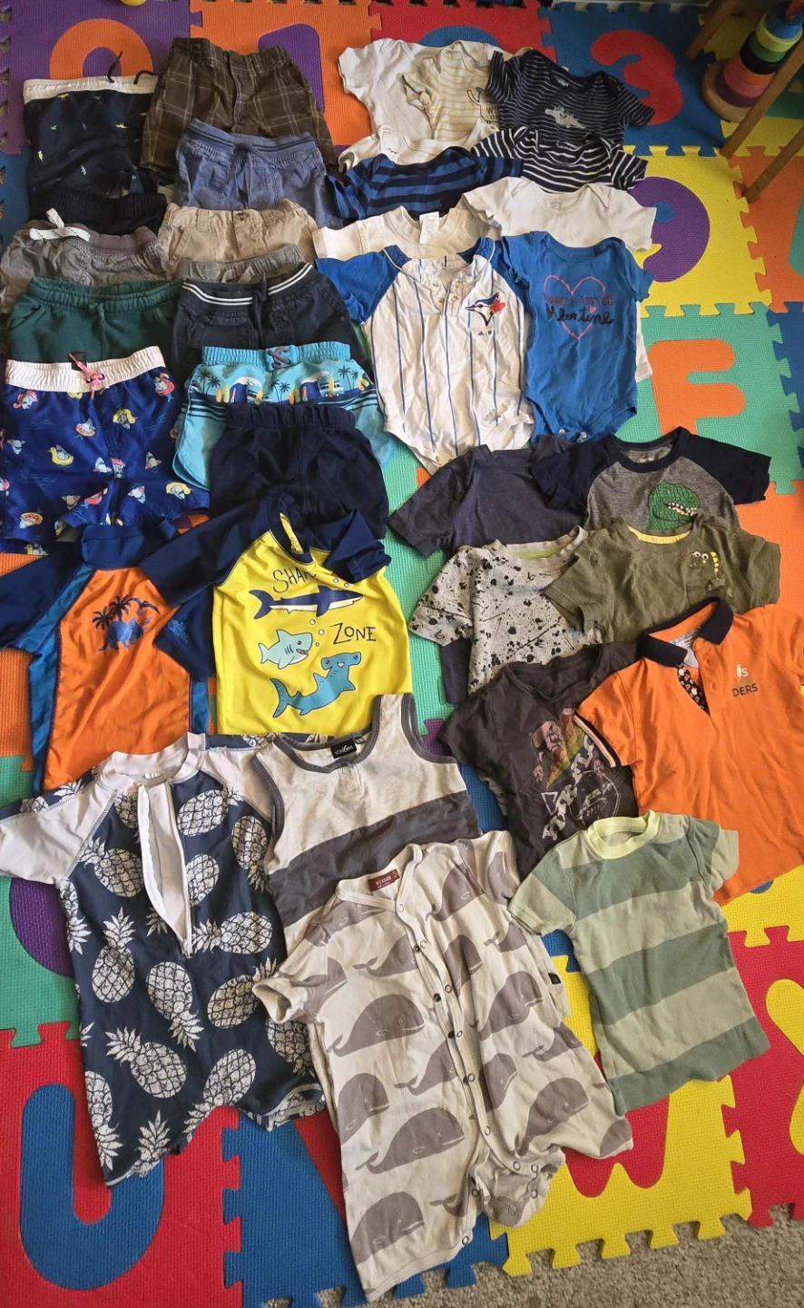 Mixed Boys' Clothing Bundle - Tops, Shorts, and Sleepwear - photo 4