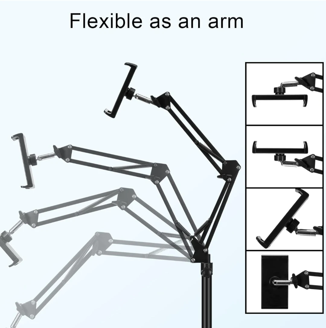 Adjustable Floor Stand for Tablets and Phones - photo 3