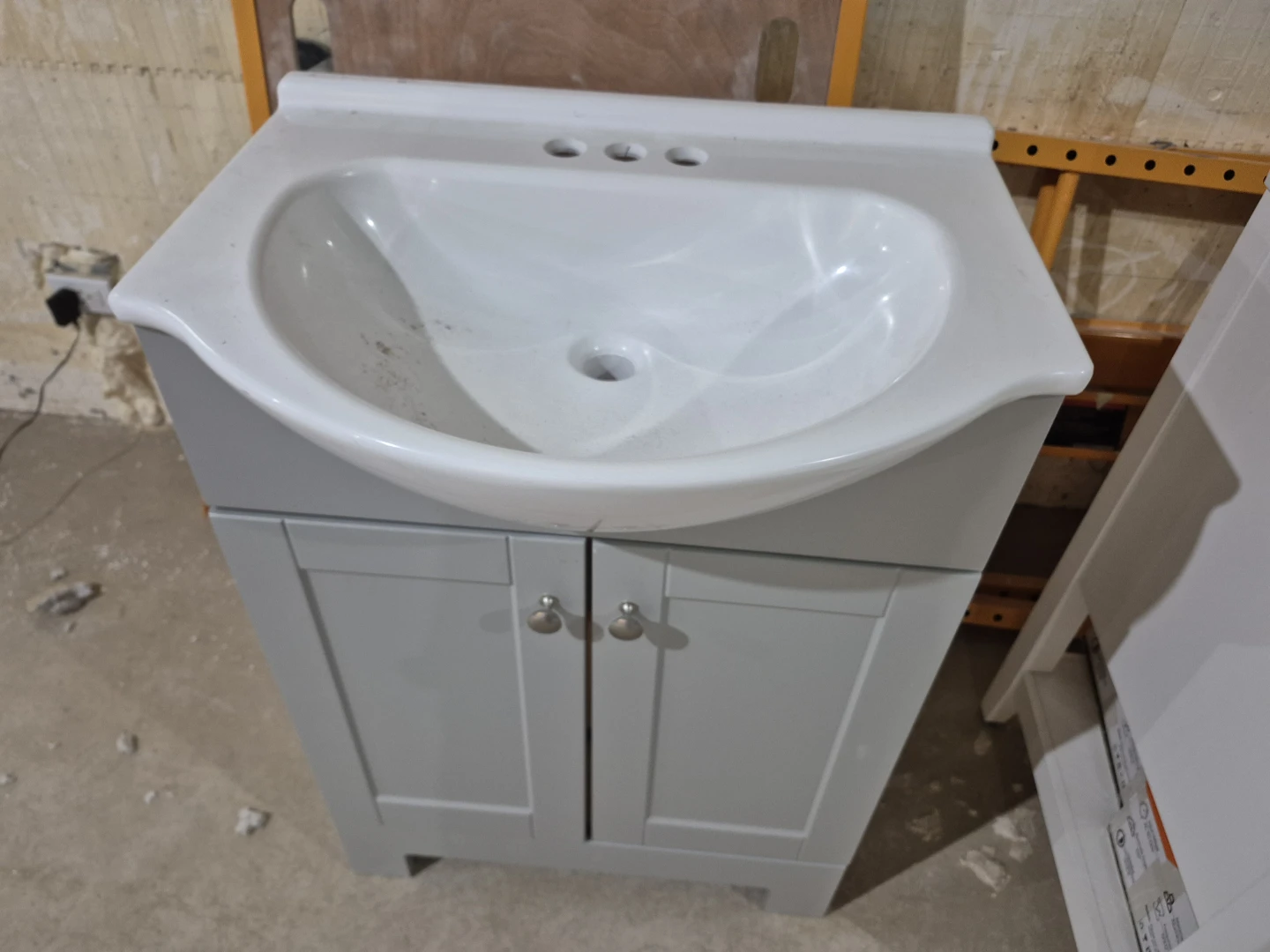 Gray Vanity with Sink