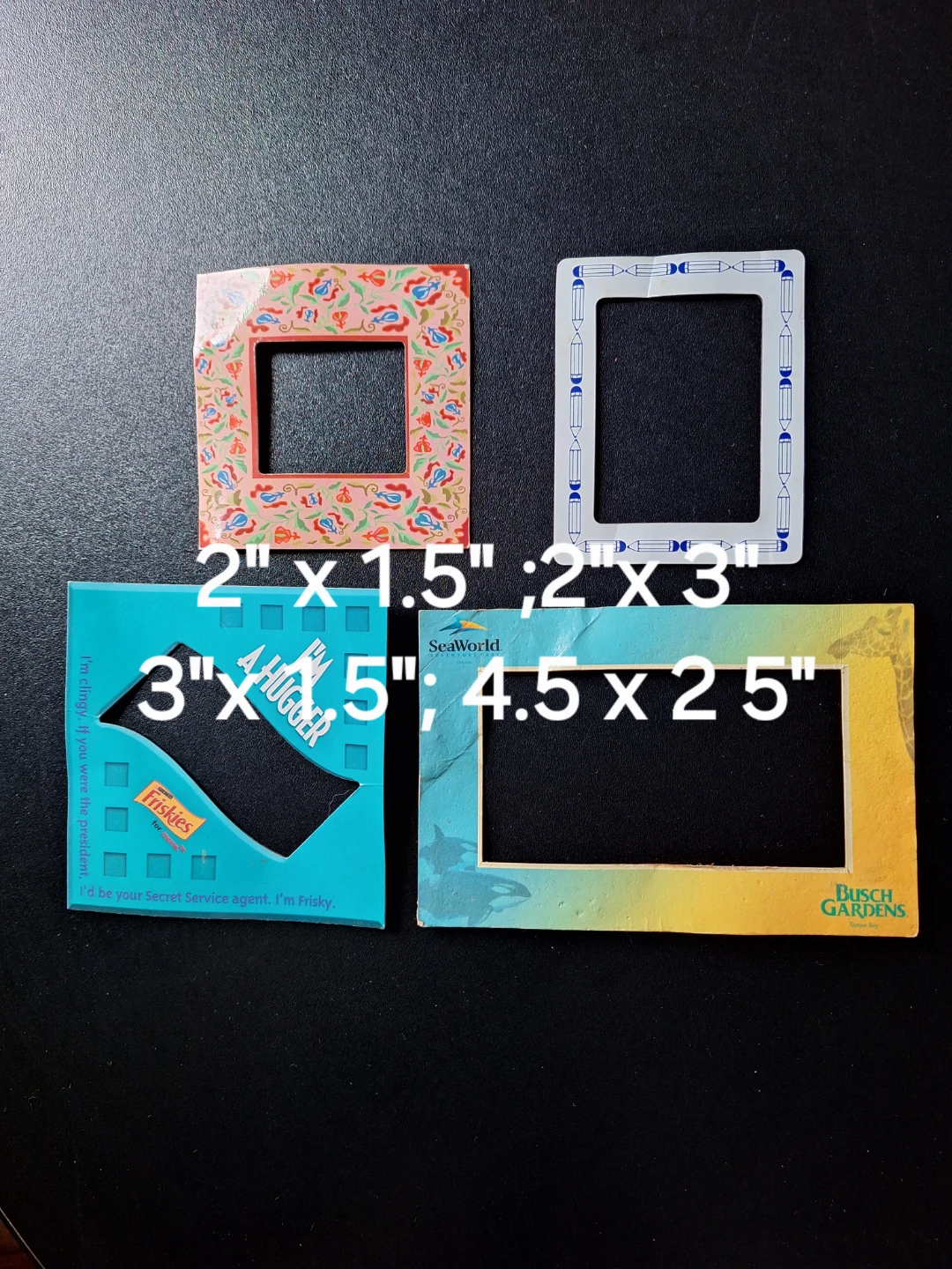 4 Magnetic Photo Frames