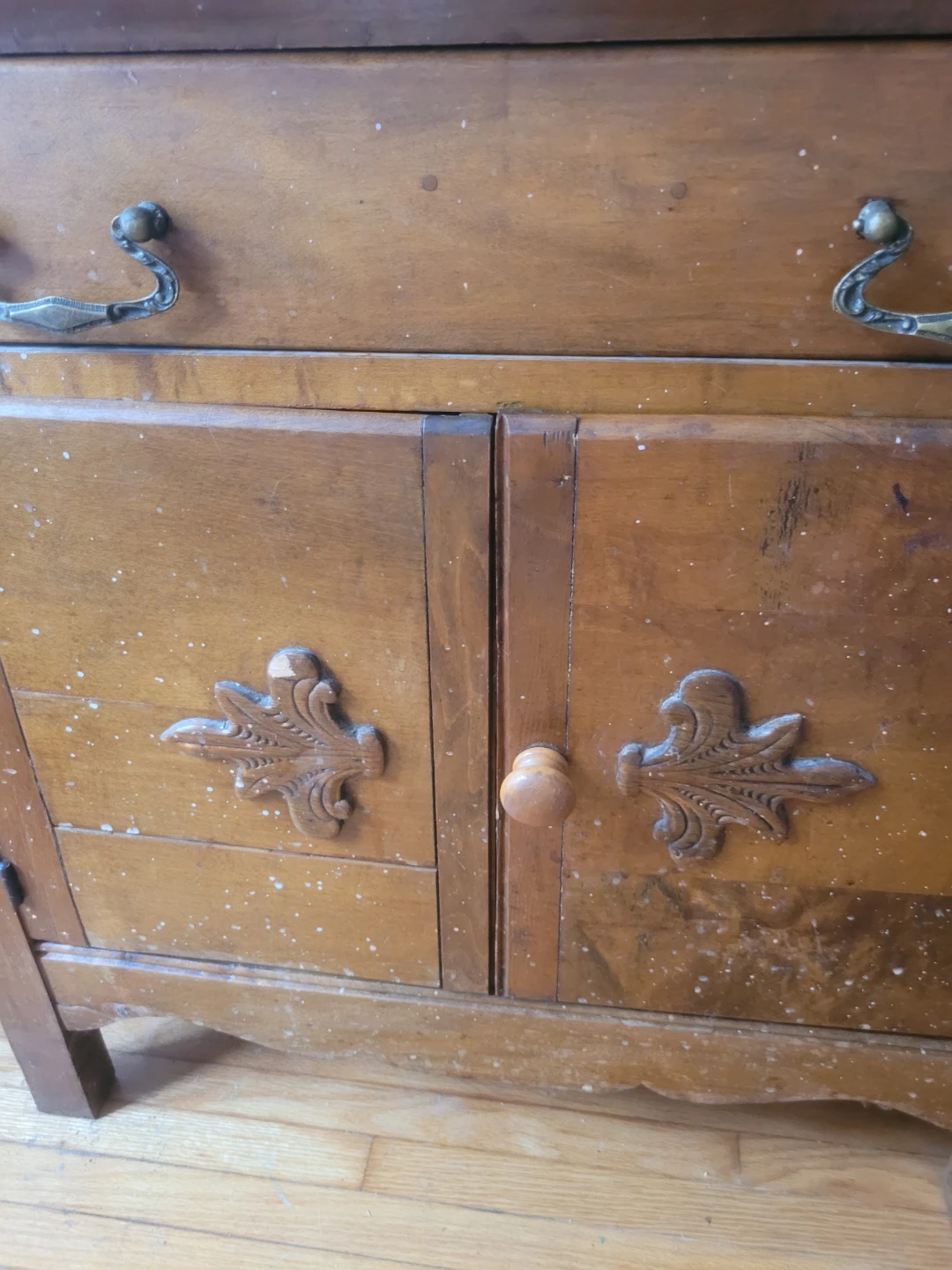 Vintage Wooden Cabinet with Drawers - photo 3