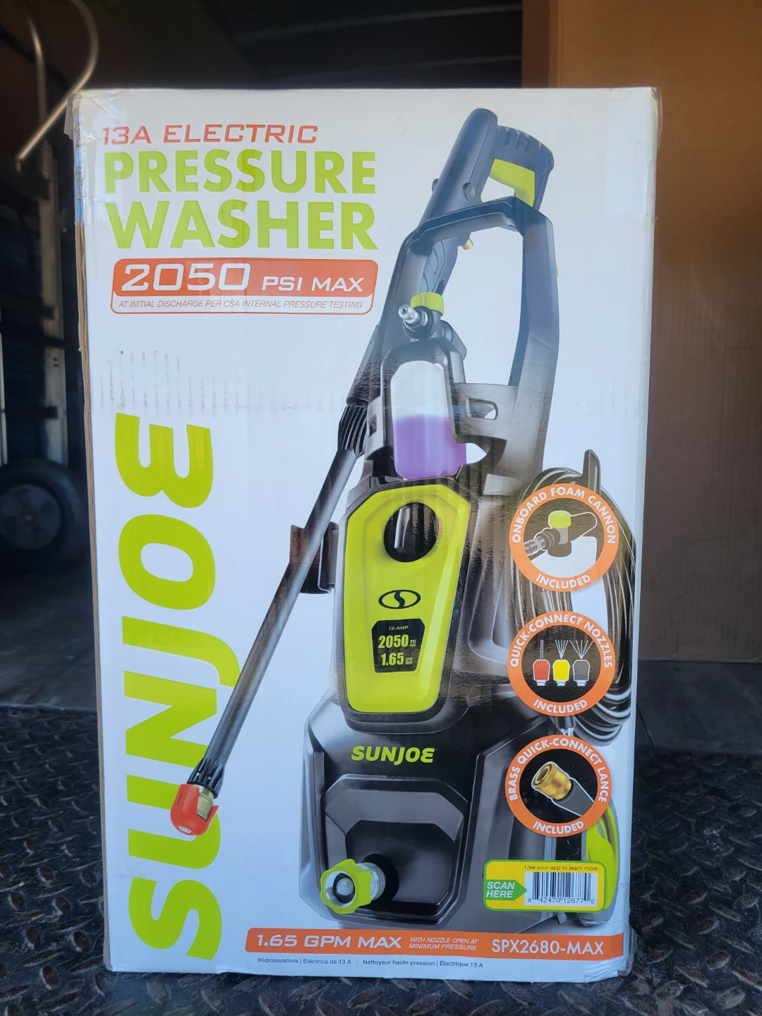 Sun Joe 13A Electric Pressure Washer 2050 PSI Max - photo 2