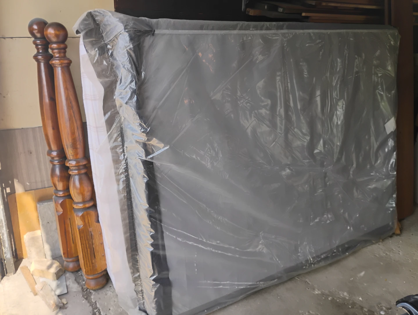 Wooden Bed Frame with Headboard and Footboard - photo 2