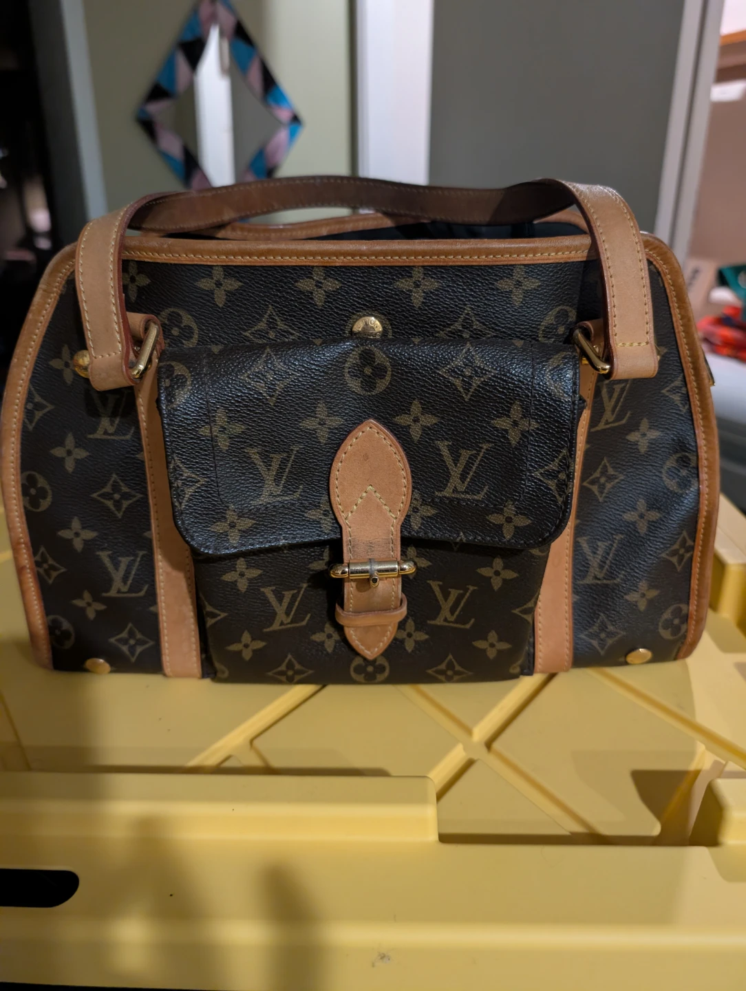 Louis Vuitton Monogram Canvas Satchel Bag