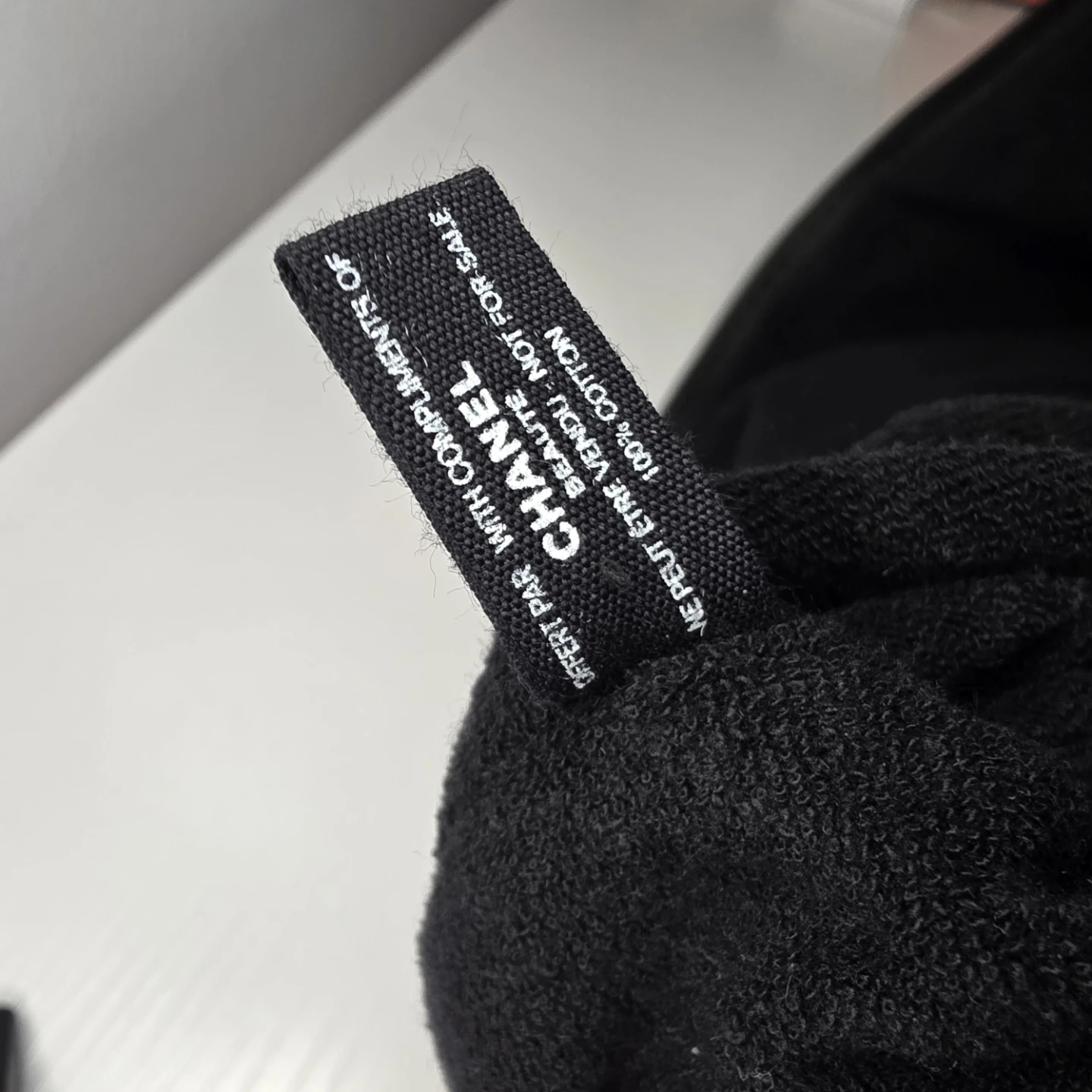 CHANEL BEAUTÉ Black Cotton Pouch - photo 4