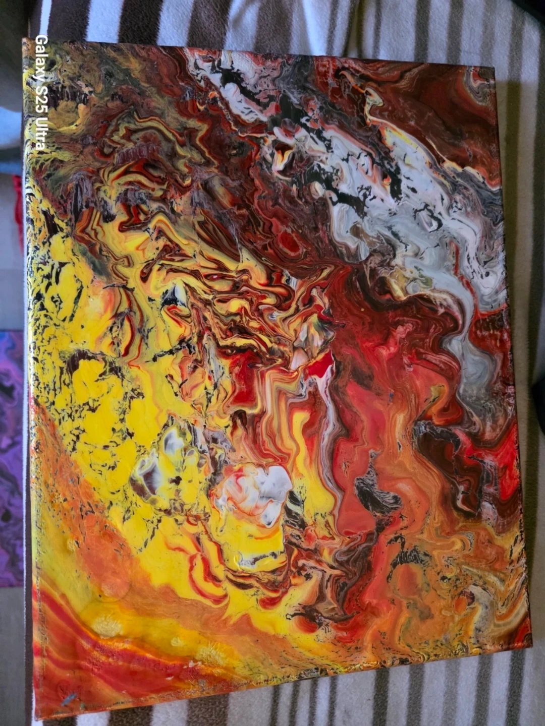 Abstract Acrylic Pour Painting