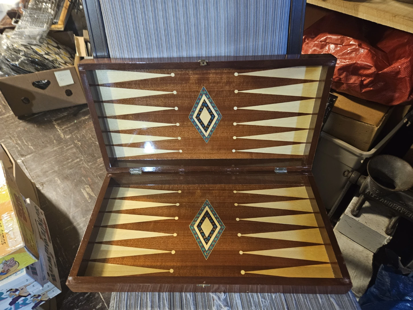 Wooden Backgammon Board Game Set - photo 4