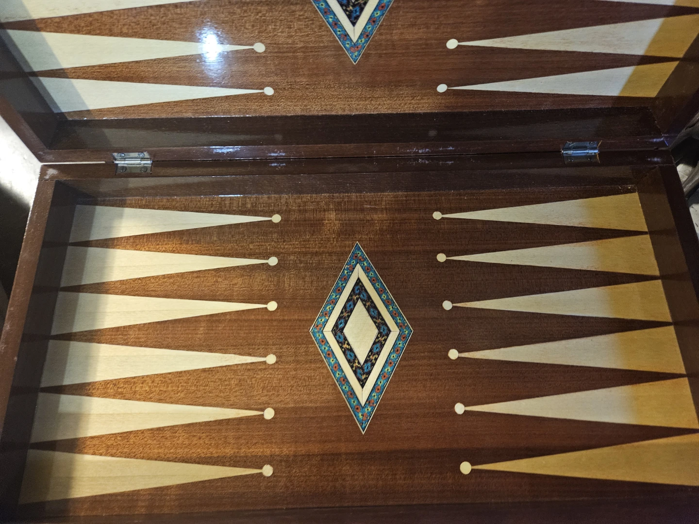 Wooden Backgammon Board Game Set - photo 5