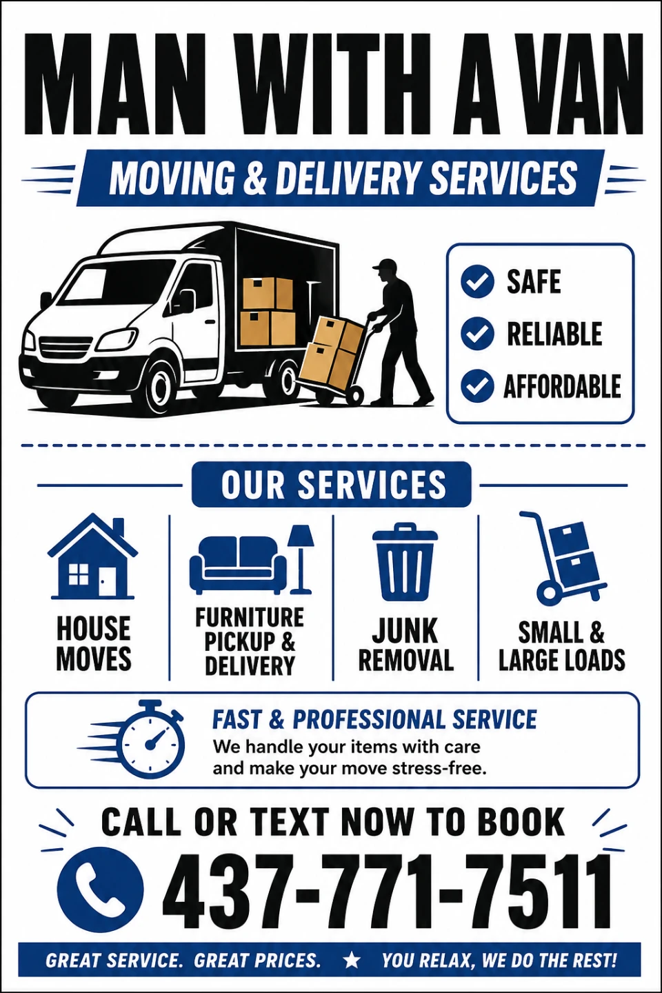 Man With A Van Moving & Delivery Services