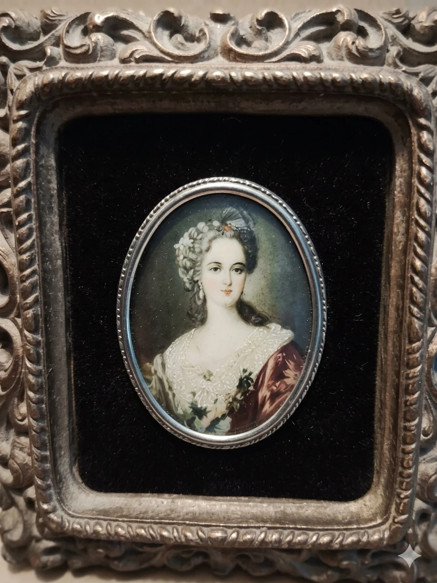 Miniature Portrait "Vintage "Lady Dower" Cameo Creation"
