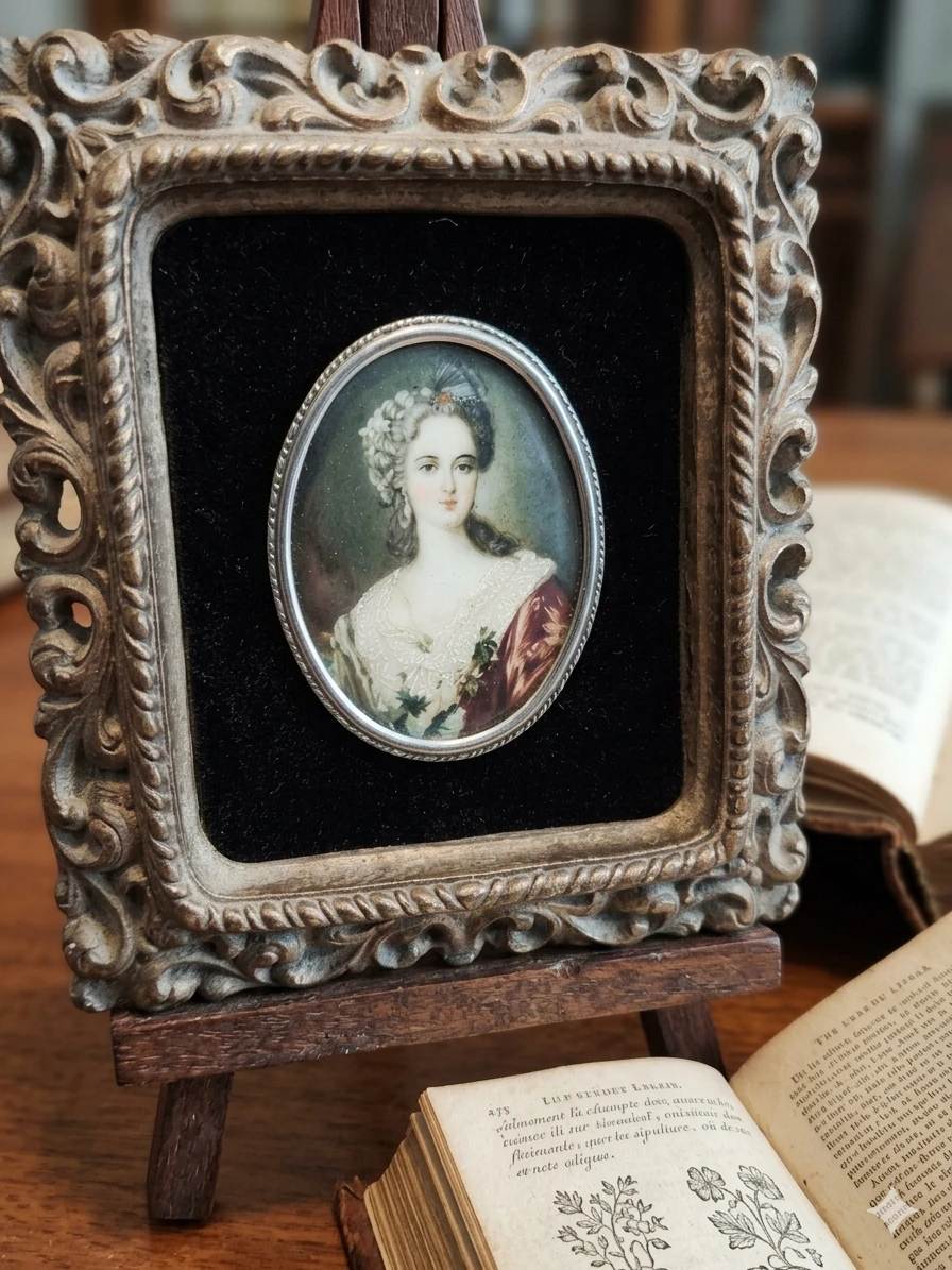 Miniature Portrait "Vintage "Lady Dower" Cameo Creation" - photo 4