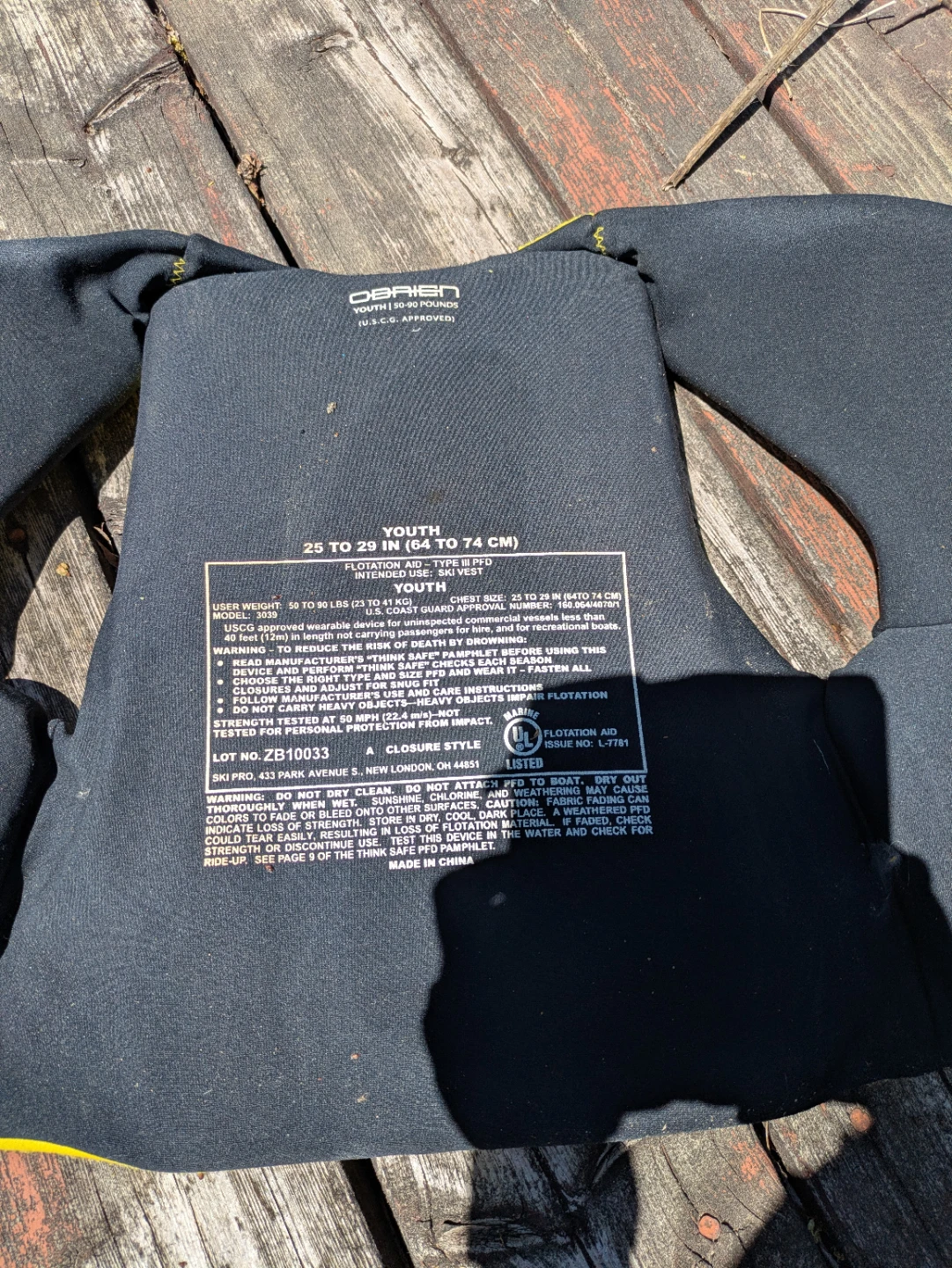 O'Brien Youth Life Jacket - photo 2