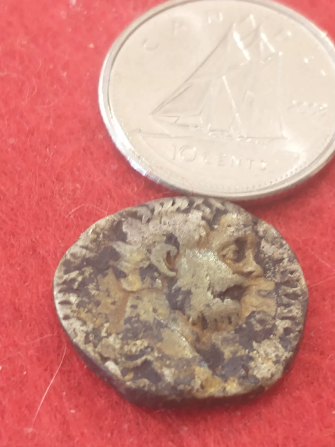 Lovely c. 3rd century Roman silver denarius ancient coin - photo 3