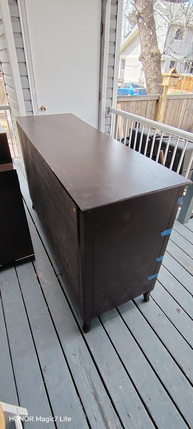 Semi solid wood Dresser Dark Brown 12-Drawer - photo 3