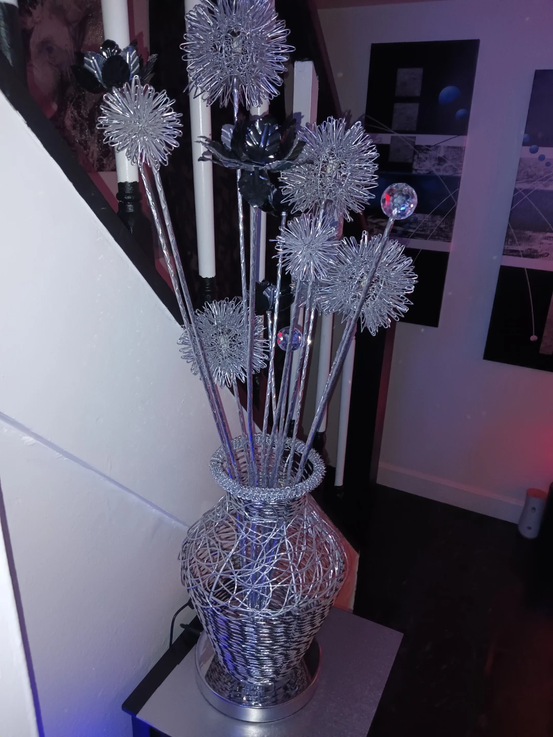 Decorative Wire Flower Arrangement in Vase - photo 5