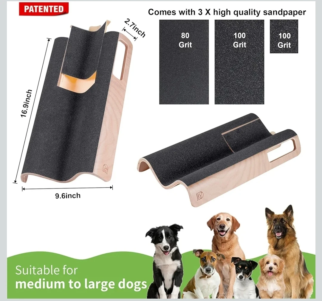 M-Shaped Dog Nail Scratch Pad with Treat Box - photo 4