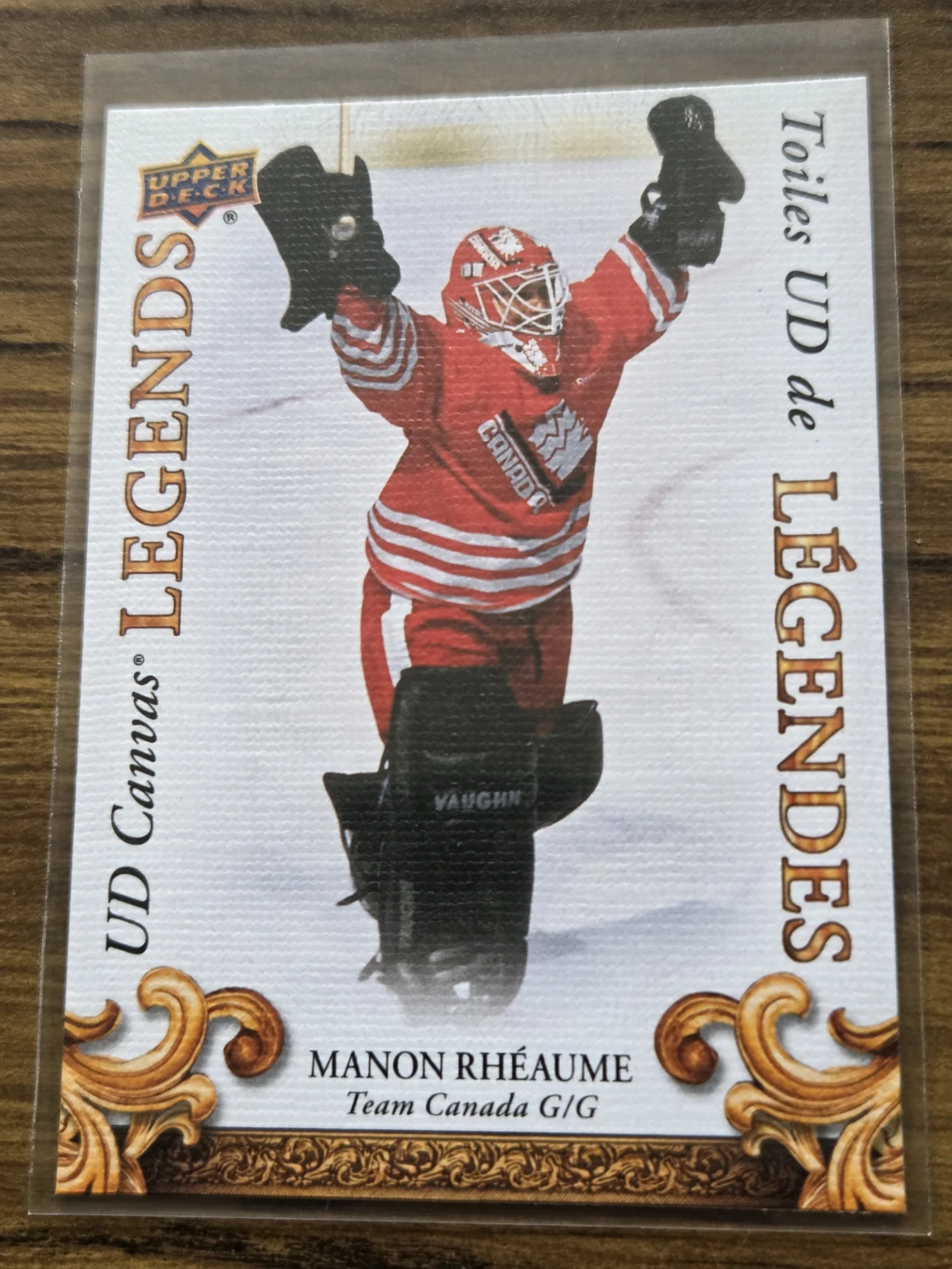 Upper Deck UD Canvas Legends Manon Rhéaume Hockey Card