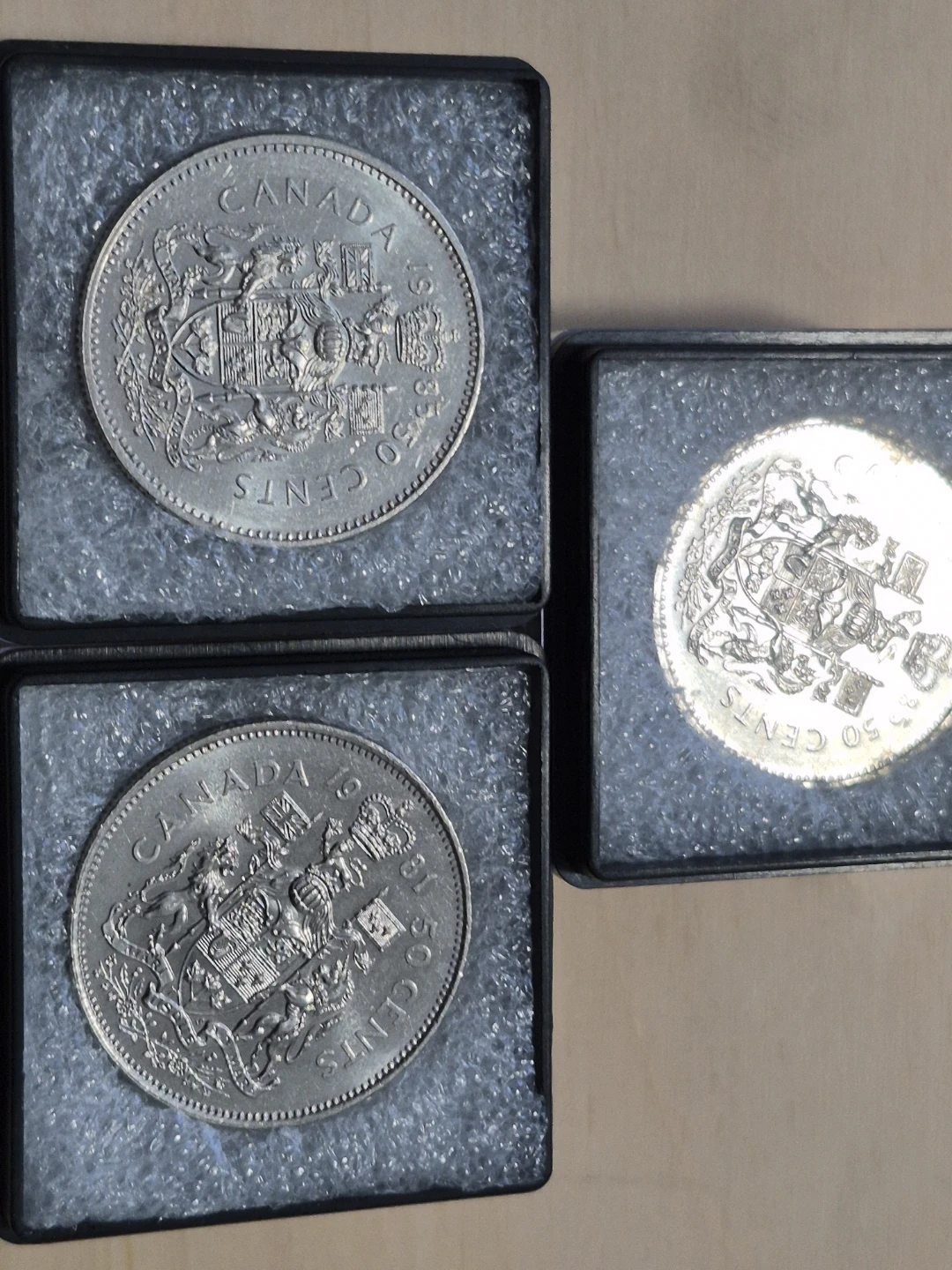 Canada 50 Cents Coins (Set of 3)
