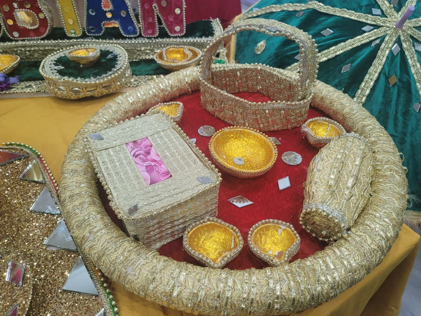 Decorative Tray Set with Bowls and Basket - photo 2
