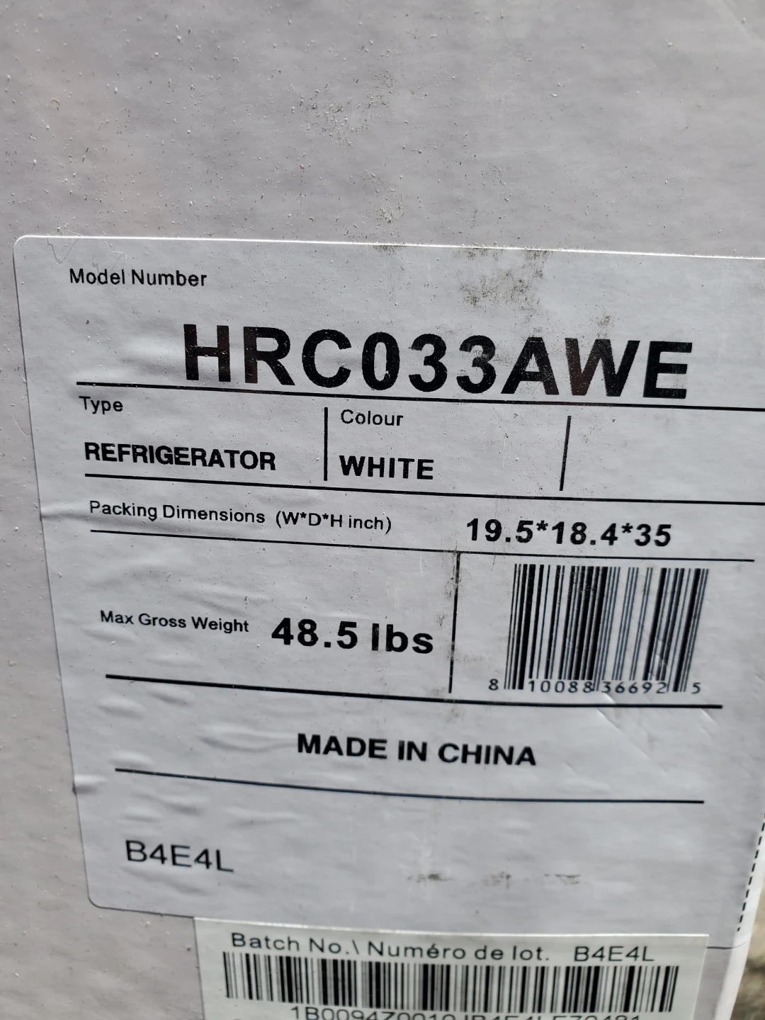 HISENSE REFRIGERATOR  NEW - photo 3