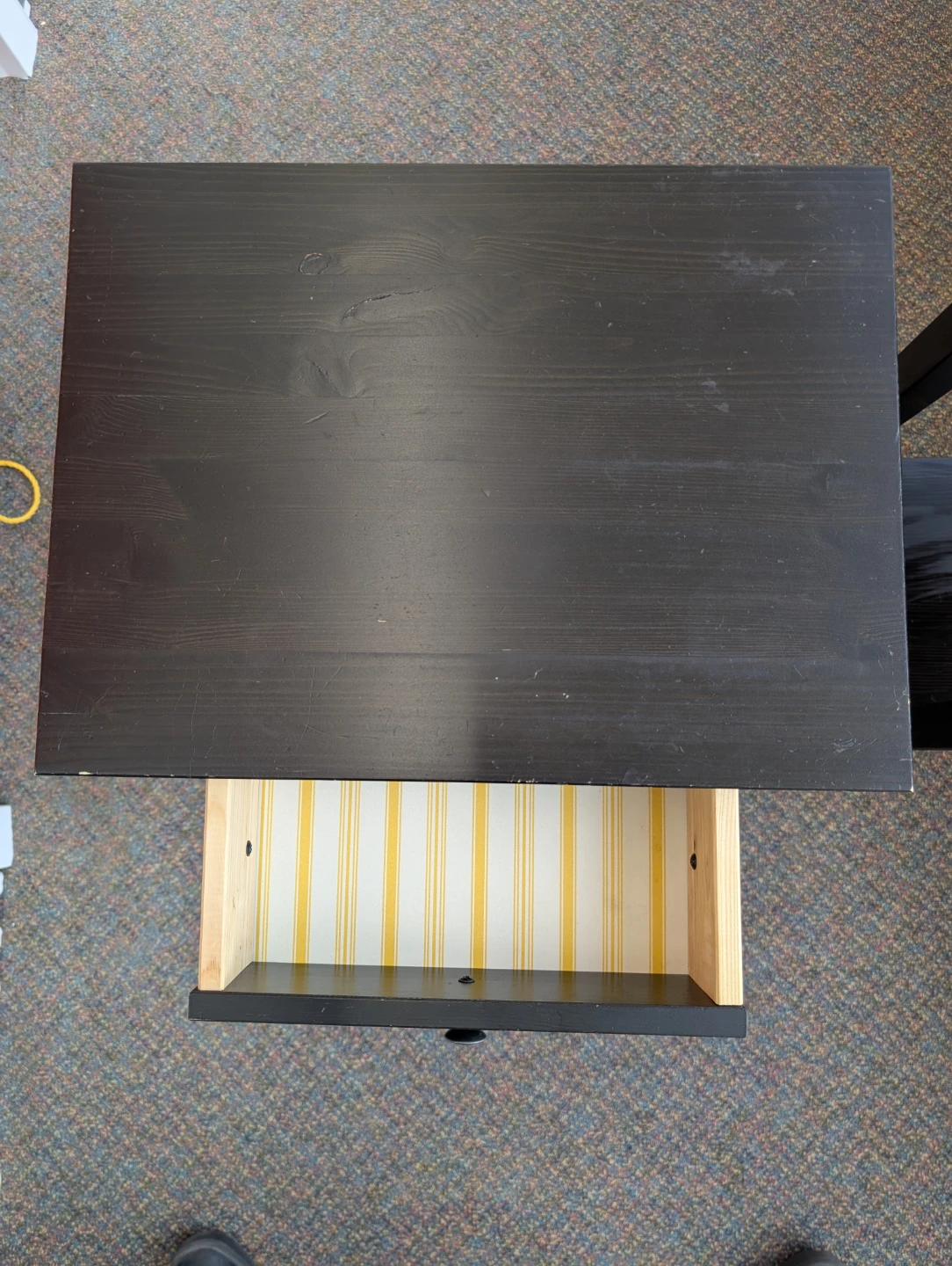 Black End Tables with Drawer and Shelf (Set of 2) - photo 3
