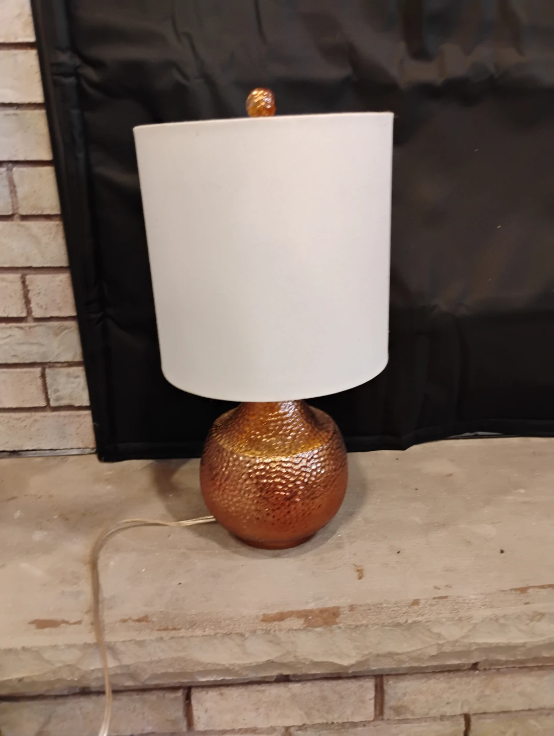 Hammered Copper Table Lamp