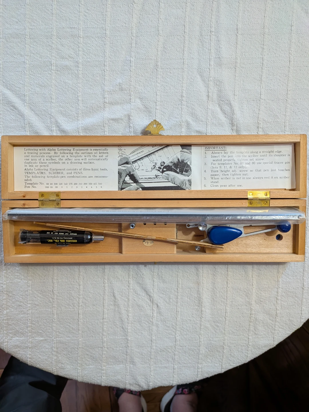 Alpha Lettering Equipment Set with Scriber, Templates & Pens