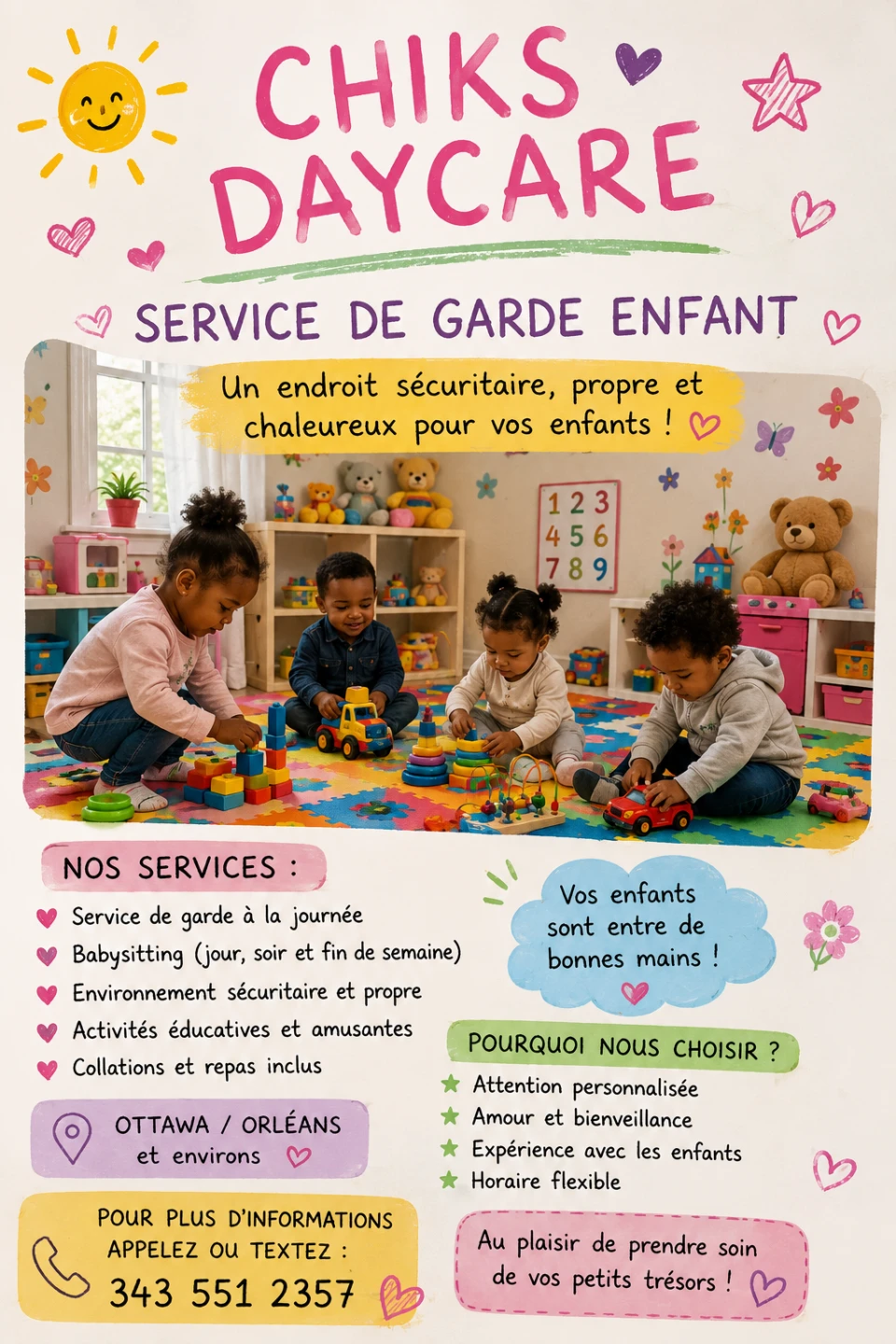 Service de garde d'enfant à domicile