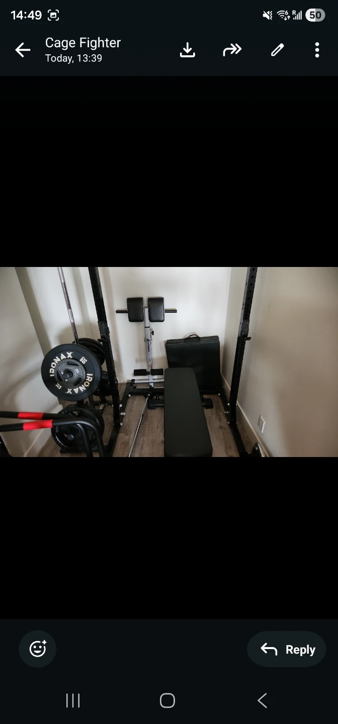 Ironax Weight Bench and Squat Rack