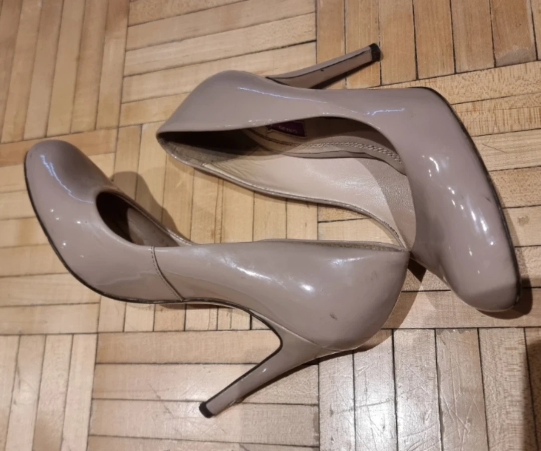 Nude Leather Heels Size 6.5 - photo 3