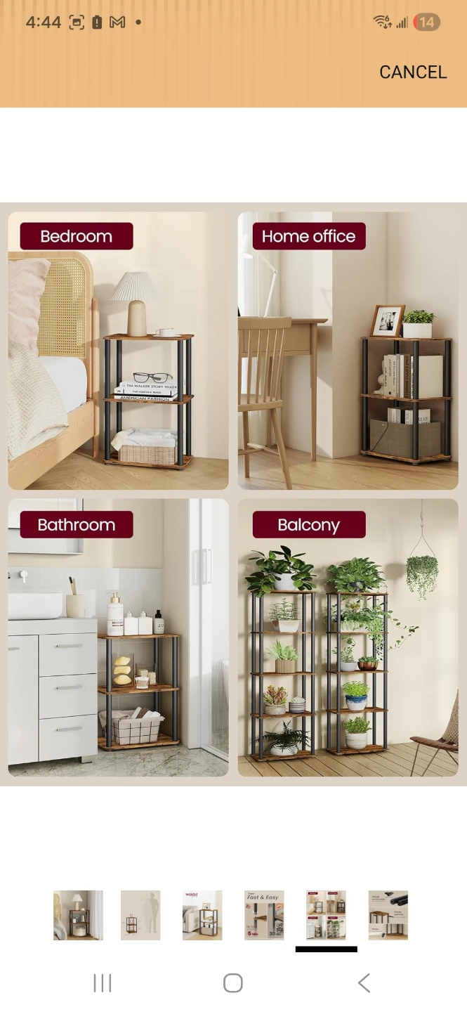 VASAGLE 3-Tier Shelf - photo 5