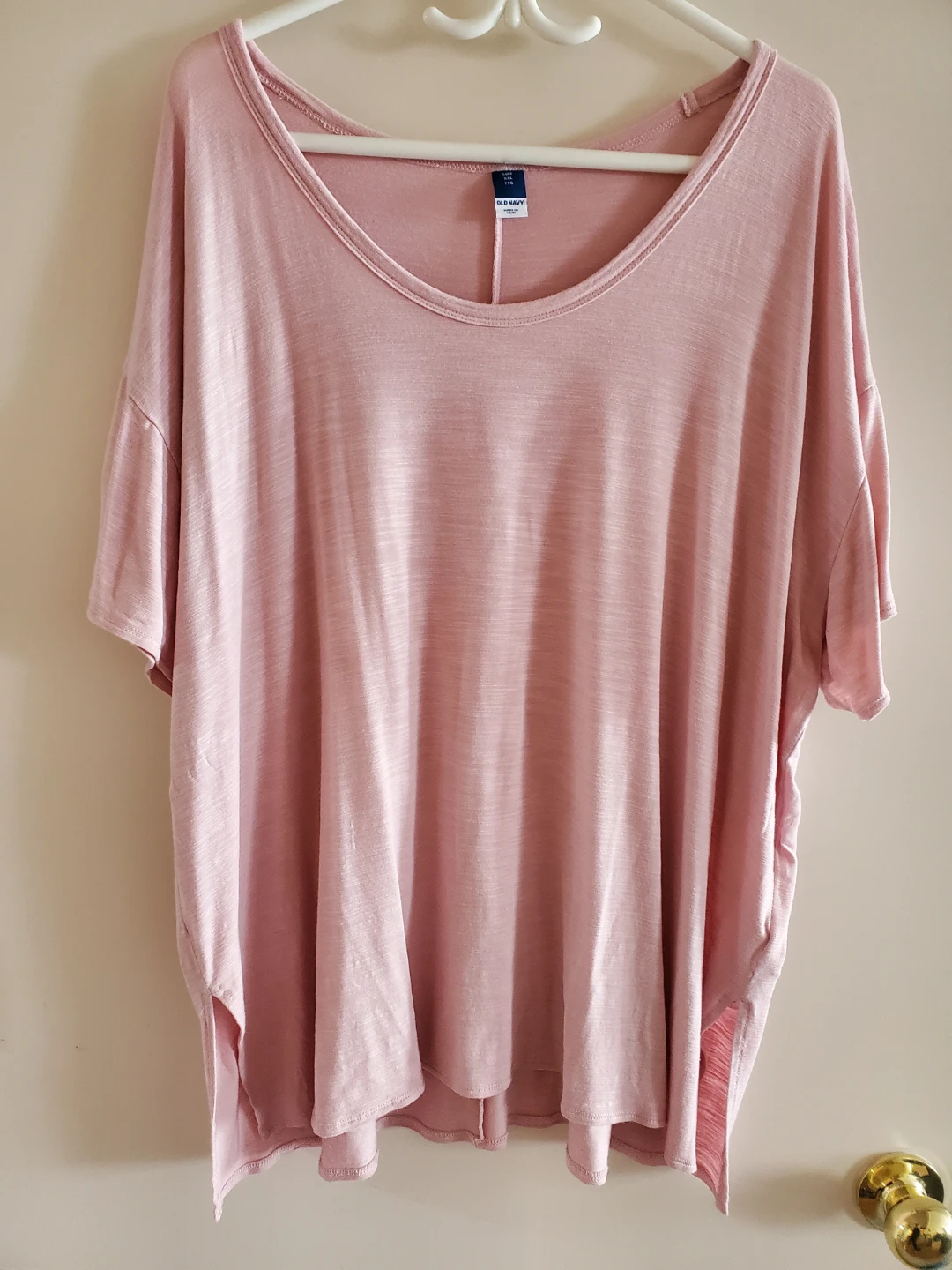 Old Navy Luxe Pink T-Shirt XXL