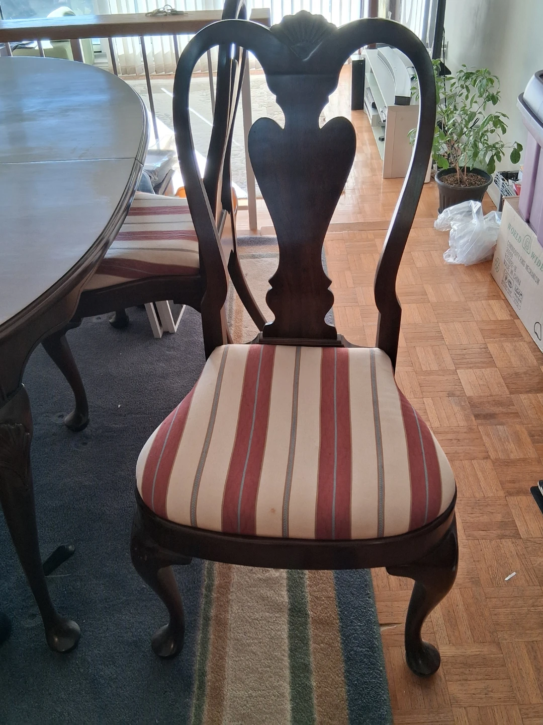 Vintage harden solid cherry wood dinning room set - photo 3