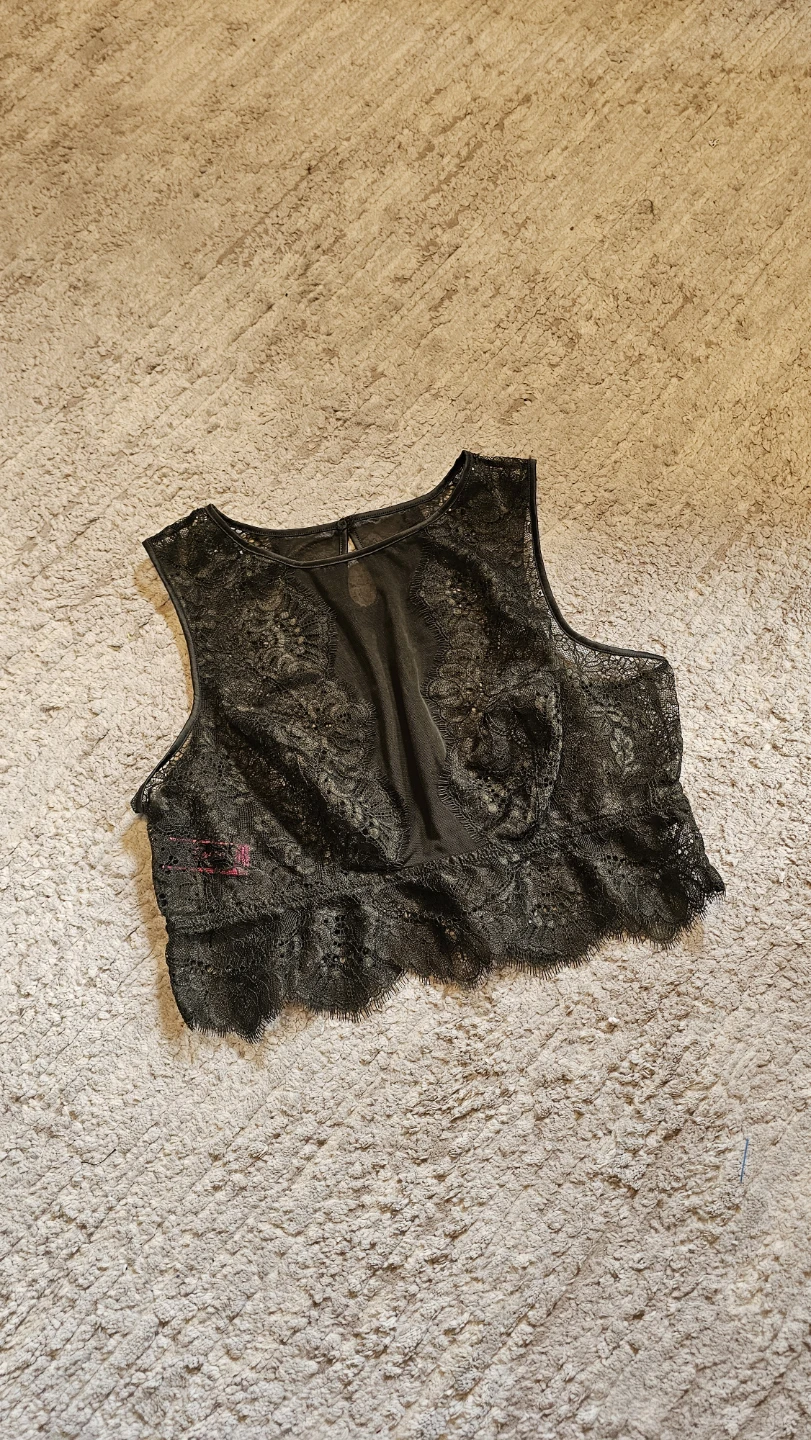 AEO Lace Bralette - Deep olive green