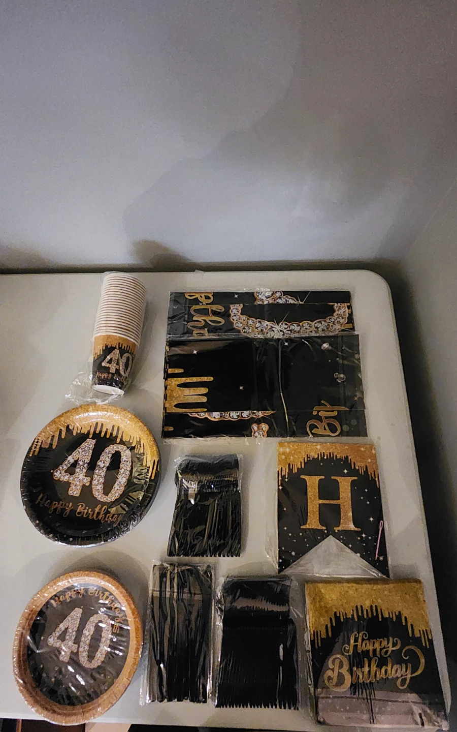 40th Birthday Party Supplies Set