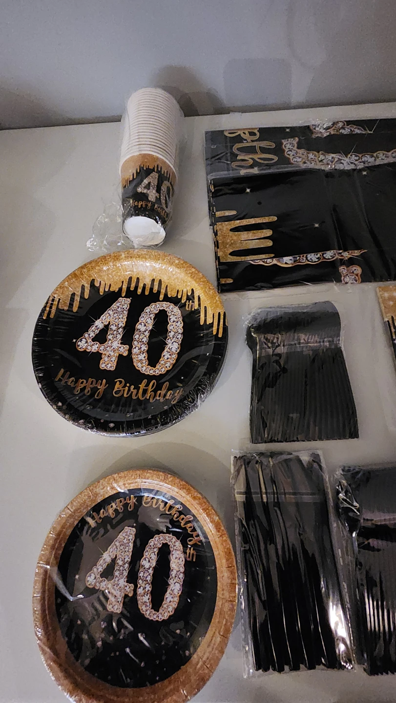 40th Birthday Party Supplies Set - photo 3