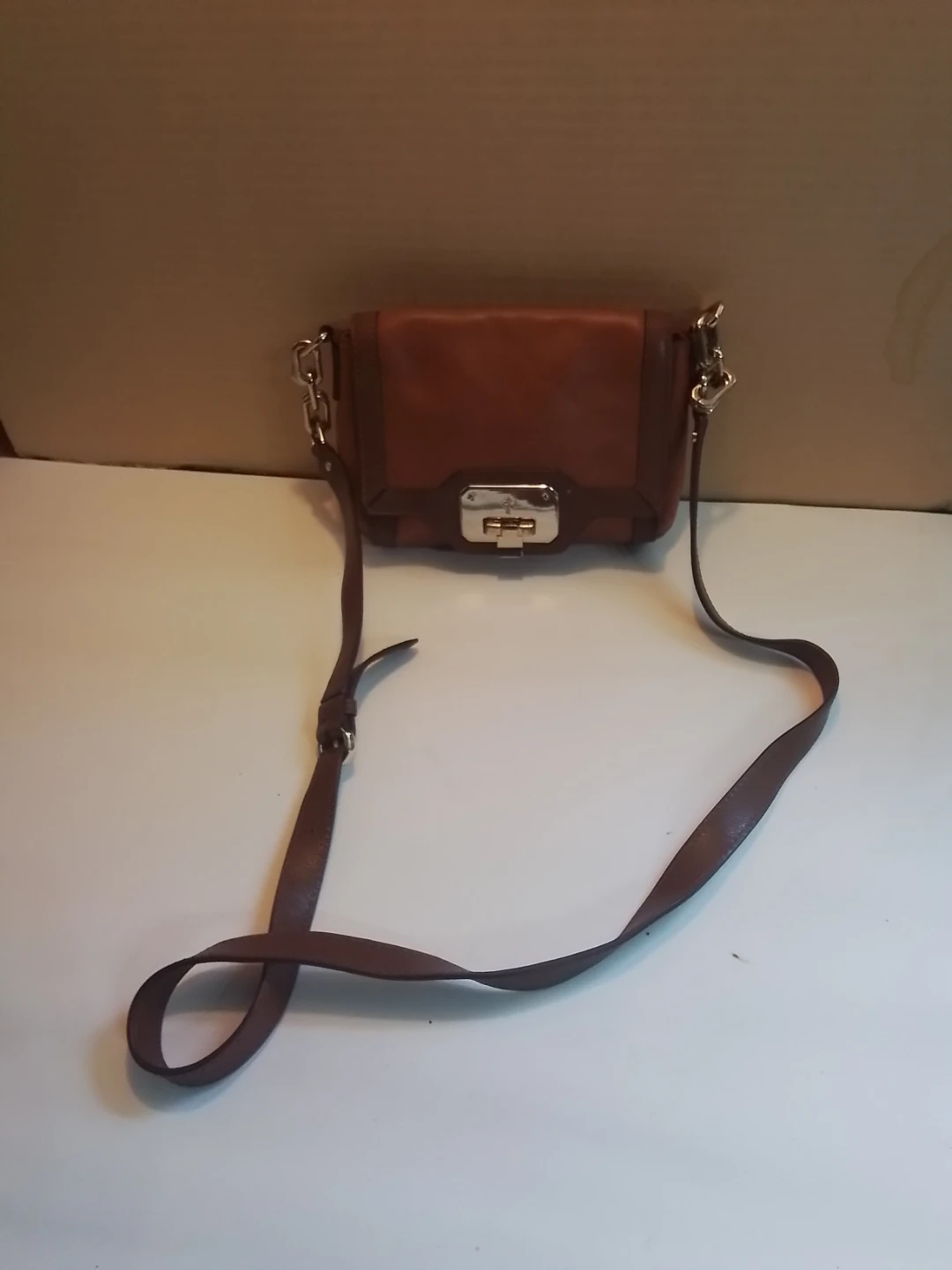 Cole Haan Tan Leather Messenger Bag - photo 4