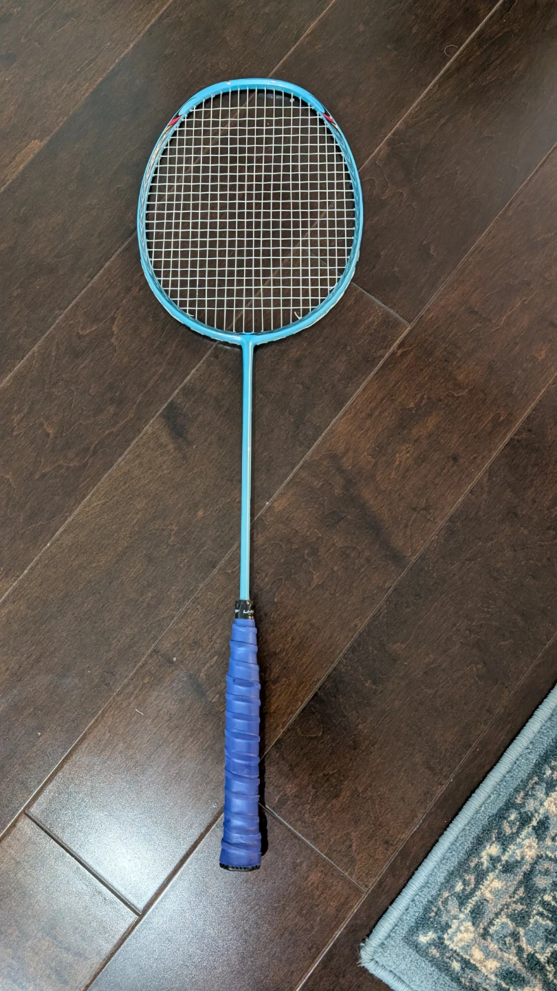 Light Blue Badminton Racquet